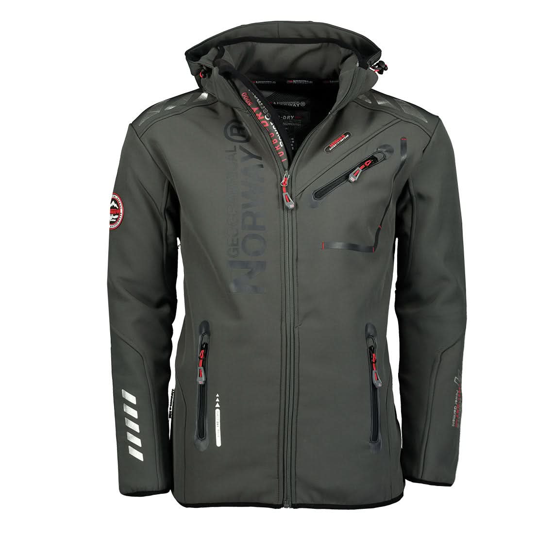 Geographical Norway Royaute Homme - Softshell Grigio Scuro Nero - Geographical Norway - S Grigio Scuro Nero