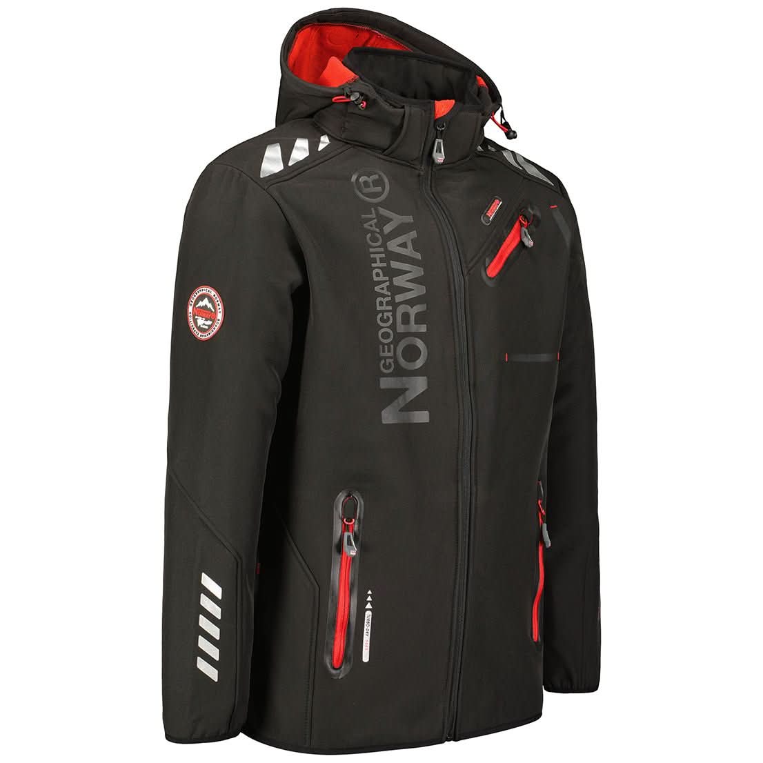 Geographical Norway Royaute Homme - Softshell nero rosso - Geographical Norway - L nero rosso