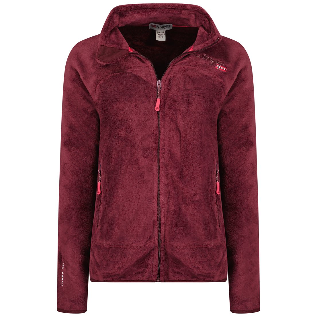 Geographical Norway Upaline Donna - Morbido pile con zip - Geographical Norway - S Bordeaux