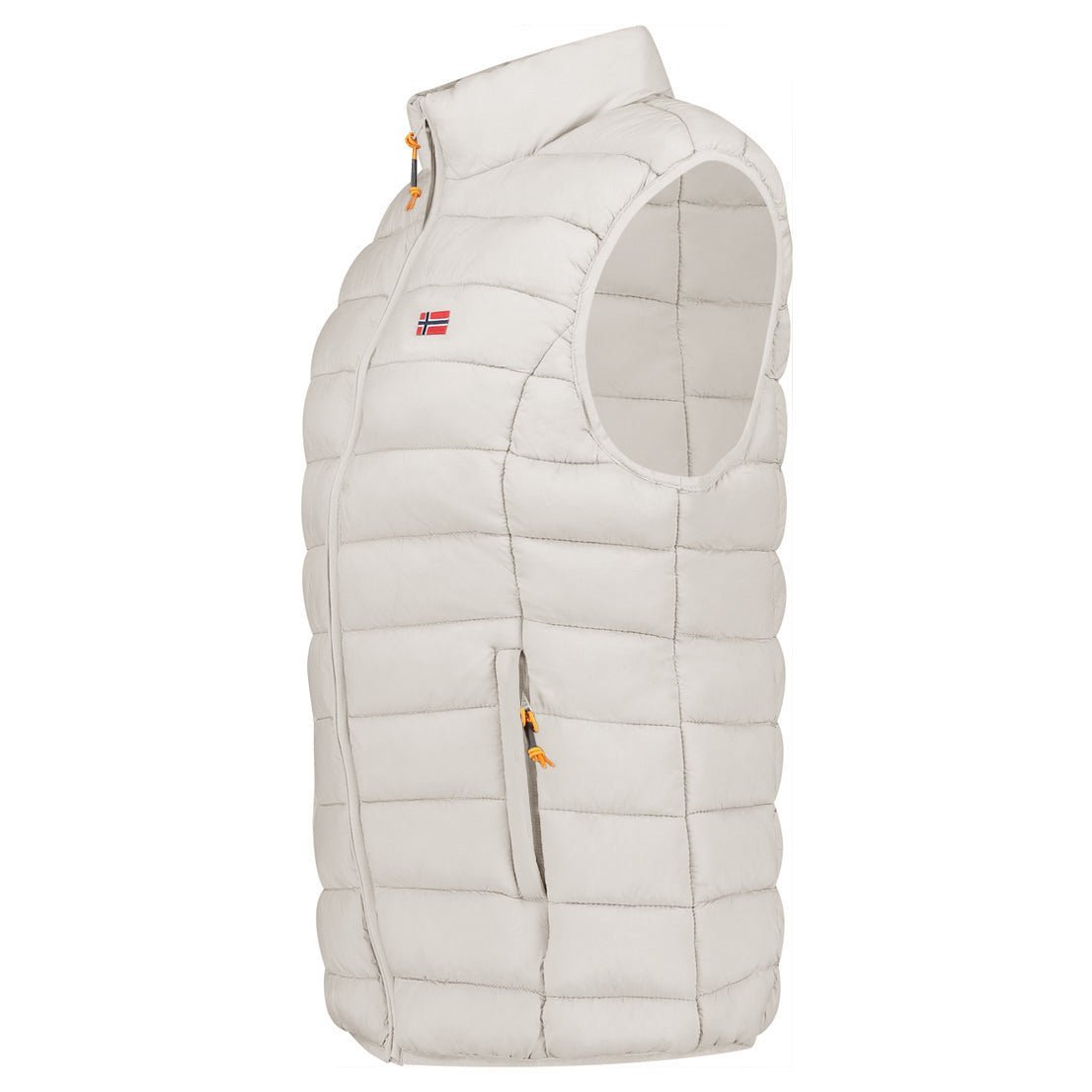 Geographical Norway VATIKOLOR Donna - Gilet senza maniche con zip - Geographical Norway - S Grigio chiaro