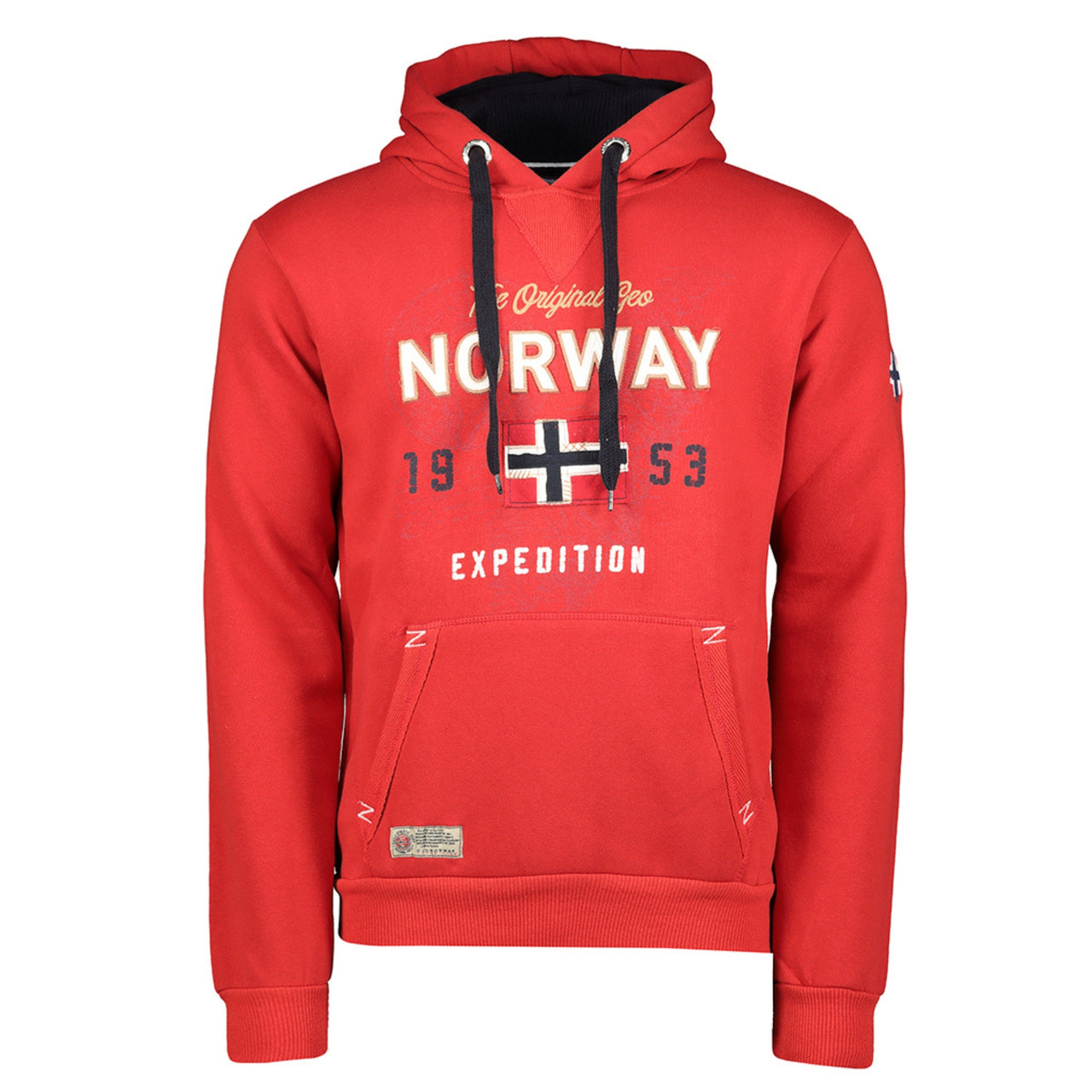 Geographical Norway Men's Guitre Sweat Top - Sudadera con capucha y bandera