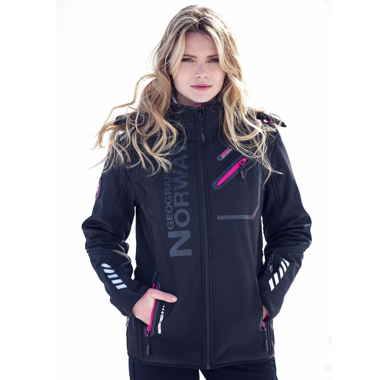 Geographical Norway Softshell Femme Reine - Veste avec capuche détachable