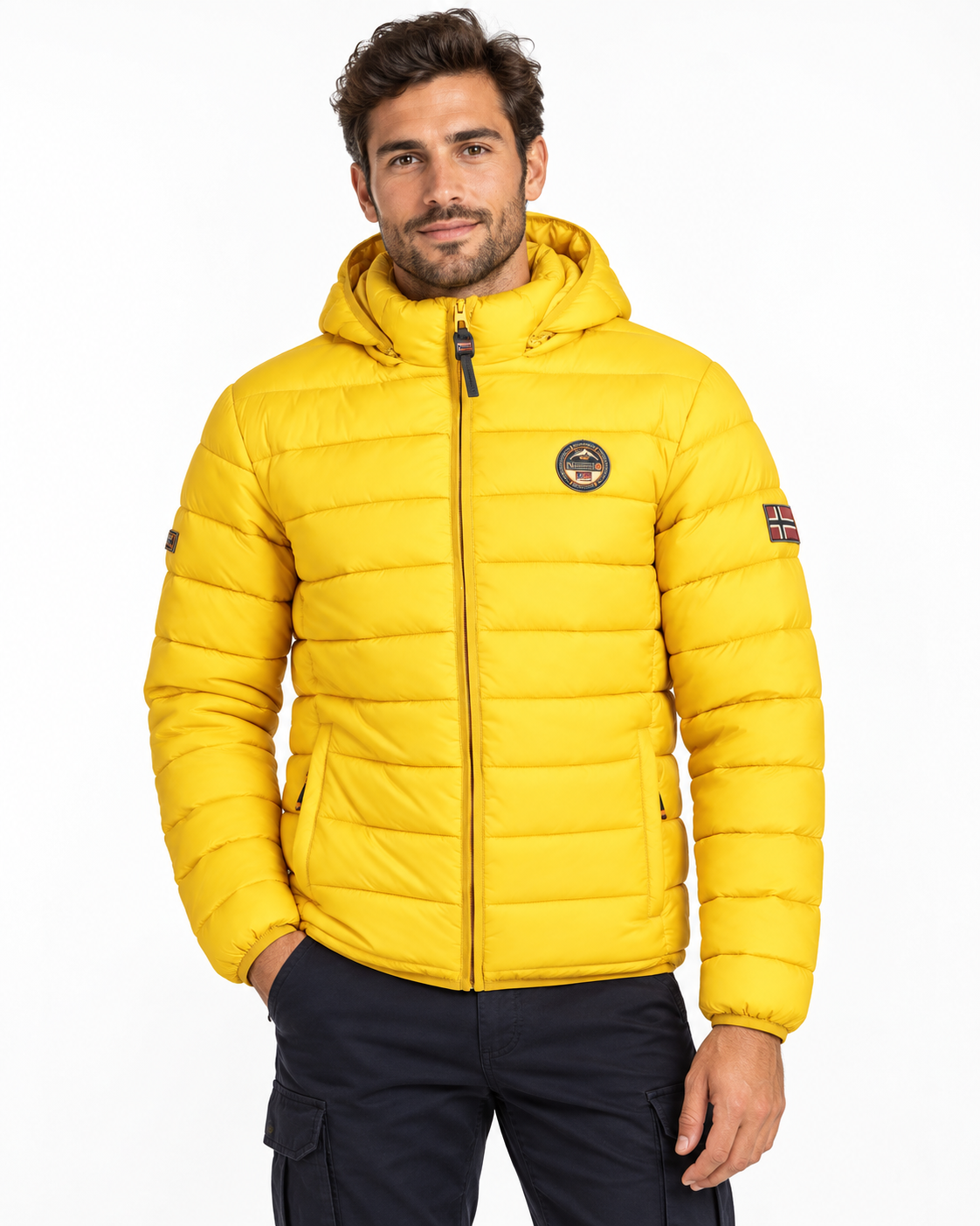 Geographical Norway AMIGOFLAG Herren-Kapuzenpullover – Steppjacke