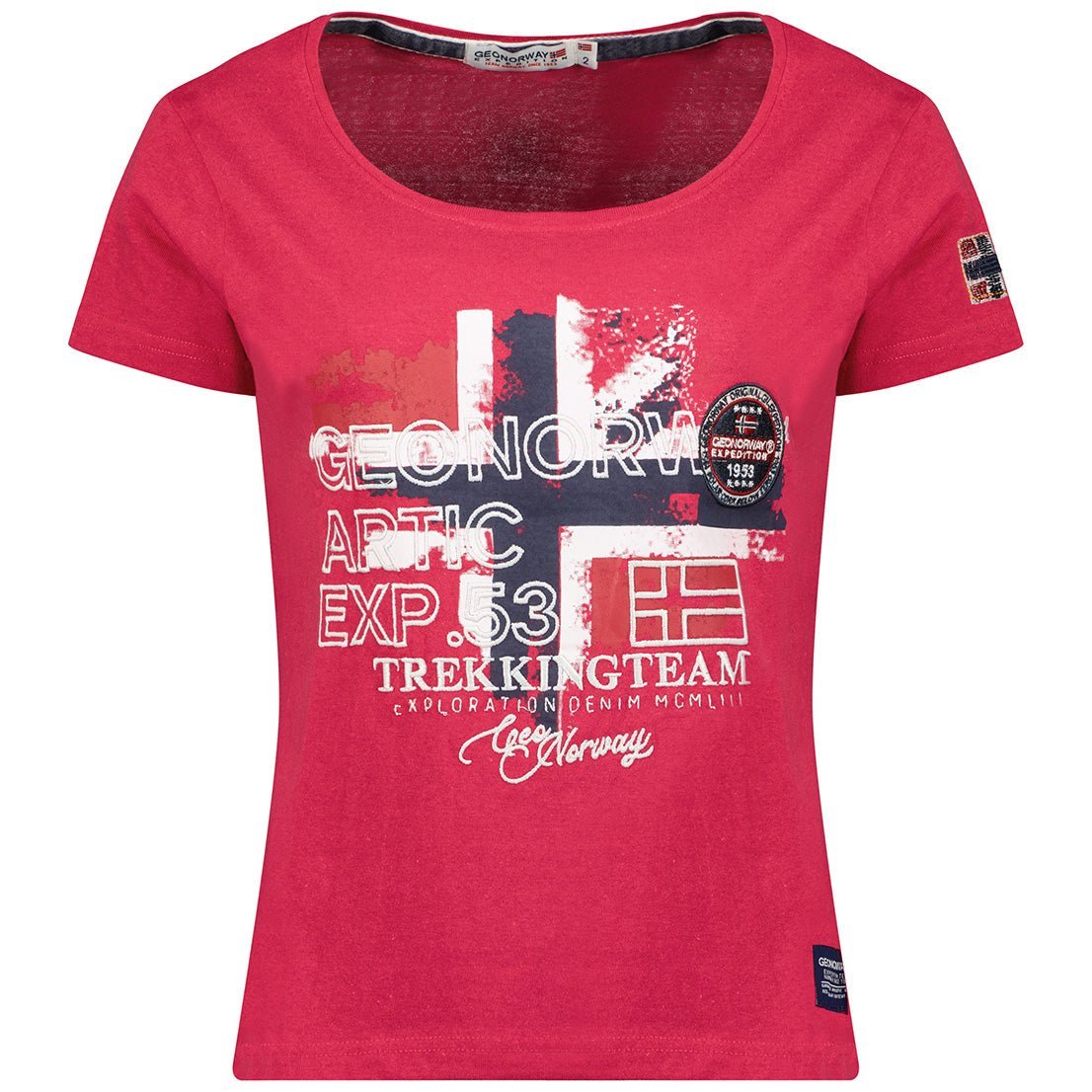 Geographical Norway Jarry Femme - T-shirt manches courtes - Geographical Norway JARRY_LADY_MARINE_S_SDB-JARRY_LADY_BLANC_S_SDB-JARRY_LADY_MARINE_M_SDB-JARRY_LADY_BLANC_M_SDB-JARRY_LADY_MARINE_L_SDB-JARRY_LADY_BLANC_L_SDB-JARRY_LADY_BLANC_XL_SDB-JARRY_LADY_MARINE_XL_SDB-JARRY_LADY_MARINE_XXL_SDB-JARRY_LADY_NOIR_S_SDB
