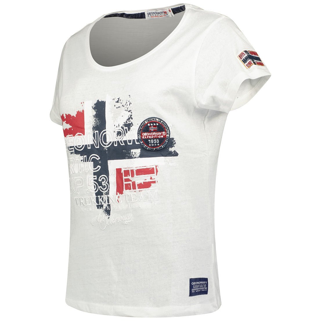 Geographical Norway Jarry Femme - T-shirt manches courtes - Geographical Norway JARRY_LADY_MARINE_S_SDB-JARRY_LADY_BLANC_S_SDB-JARRY_LADY_MARINE_M_SDB-JARRY_LADY_BLANC_M_SDB-JARRY_LADY_MARINE_L_SDB-JARRY_LADY_BLANC_L_SDB-JARRY_LADY_BLANC_XL_SDB-JARRY_LADY_MARINE_XL_SDB-JARRY_LADY_MARINE_XXL_SDB-JARRY_LADY_NOIR_S_SDB