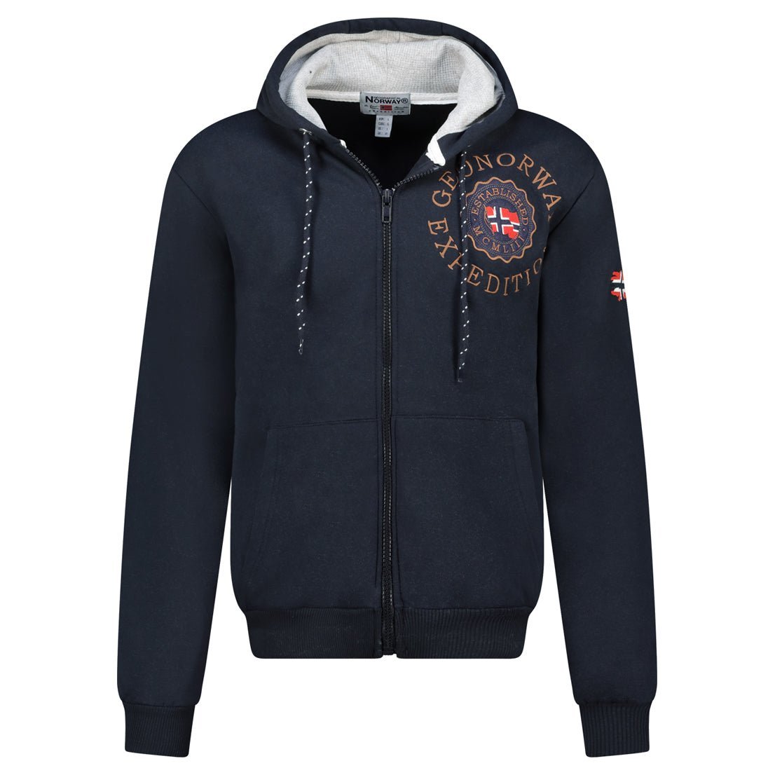 Geographical Norway GEGANTO Homme - Sweat à Capuche avec Impressions et Drapeau - Geographical Norway GEGANTO_MEN_GRIS_CLAIR_S_SDB-GEGANTO_MEN_BLANC_S_SDB-GEGANTO_MEN_GRIS_CLAIR_M_SDB-GEGANTO_MEN_BLANC_M_SDB-GEGANTO_MEN_GRIS_CLAIR_L_SDB-GEGANTO_MEN_BLANC_L_SDB-GEGANTO_MEN_GRIS_CLAIR_XL_SDB-GEGANTO_MEN_BLANC_XL_SDB-GEGANTO_MEN_GRIS_CLAIR_XXL_SDB-GEGANTO_MEN_BLANC_XXL_SDB