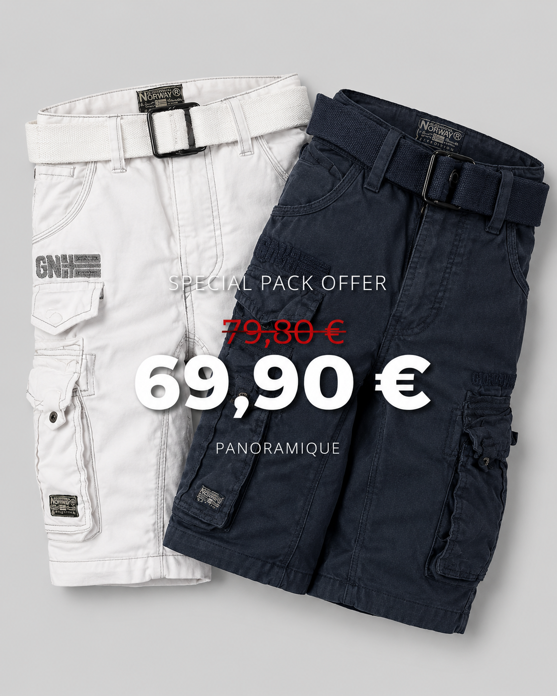 Pack Shorts X2 Homme PANORAMIQUE
