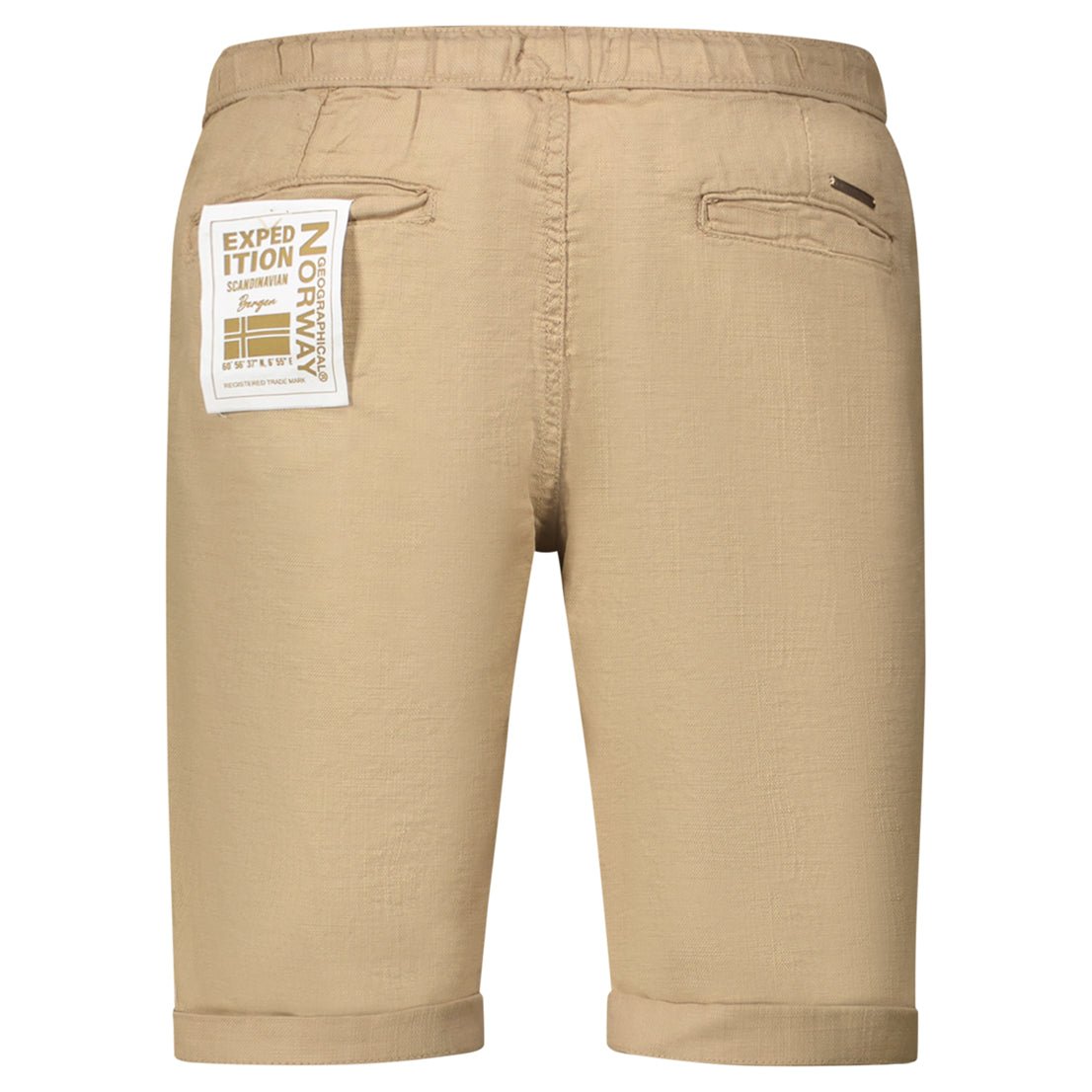 Geographical Norway Ponge Homme - Bermuda avec badge et poches arrière - Geographical Norway PONGE_MEN_NOIR_S_SDB-PONGE_MEN_MARINE_S_SDB-PONGE_MEN_BLANC_CASSE_S_SDB-PONGE_MEN_BEIGE_S_SDB-PONGE_MEN_KAKI_S_SDB-PONGE_MEN_BLANC_CASSE_M_SDB-PONGE_MEN_BEIGE_M_SDB-PONGE_MEN_KAKI_M_SDB-PONGE_MEN_MARINE_M_SDB-PONGE_MEN_NOIR_M_SDB