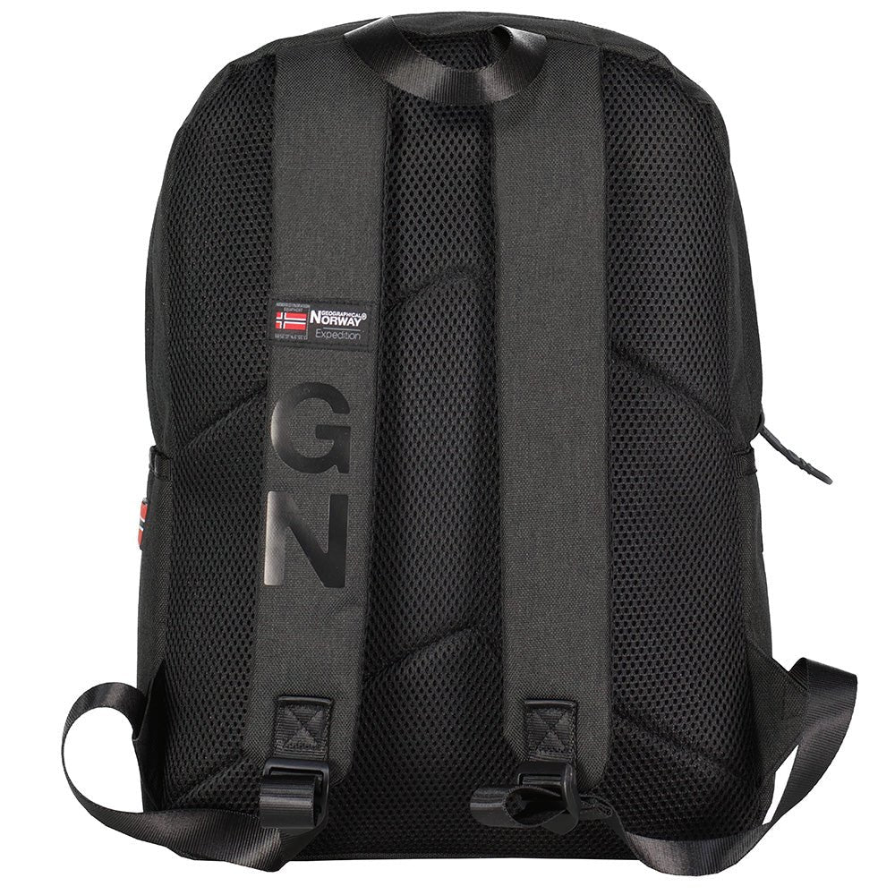 Geographical Norway Santos - Sac à Dos avec Poche Frontale Zippée, Impressions et Drapeau - Geographical Norway SANTOS_SAC_MARINE_SDB-1-SANTOS_SAC_MARINE_SDB-5-SANTOS_SAC_KAKI_SDB-SANTOS_SAC_NOIR_SDB