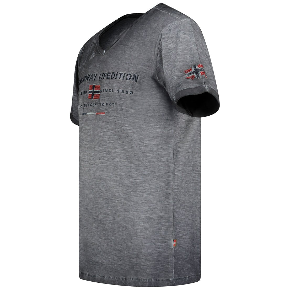 Geographical Norway Jiwash Homme - Men's V-neck T-shirt - Geographical Norway JIWASH_MEN_BLANC_BLEU_ROYAL_XL_SDB-JIWASH_MEN_BLANC_BLEU_ROYAL_XXL_SDB-JIWASH_MEN_BEIGE_M_SDB-JIWASH_MEN_BEIGE_L_SDB-JIWASH_MEN_BEIGE_XL_SDB-JIWASH_MEN_BEIGE_XXL_SDB-JIWASH_MEN_BLEU_M_SDB-JIWASH_MEN_BLEU_L_SDB-JIWASH_MEN_BLEU_3XL_SDB-JIWASH_MEN_GRAY_FONCE_M_SDB