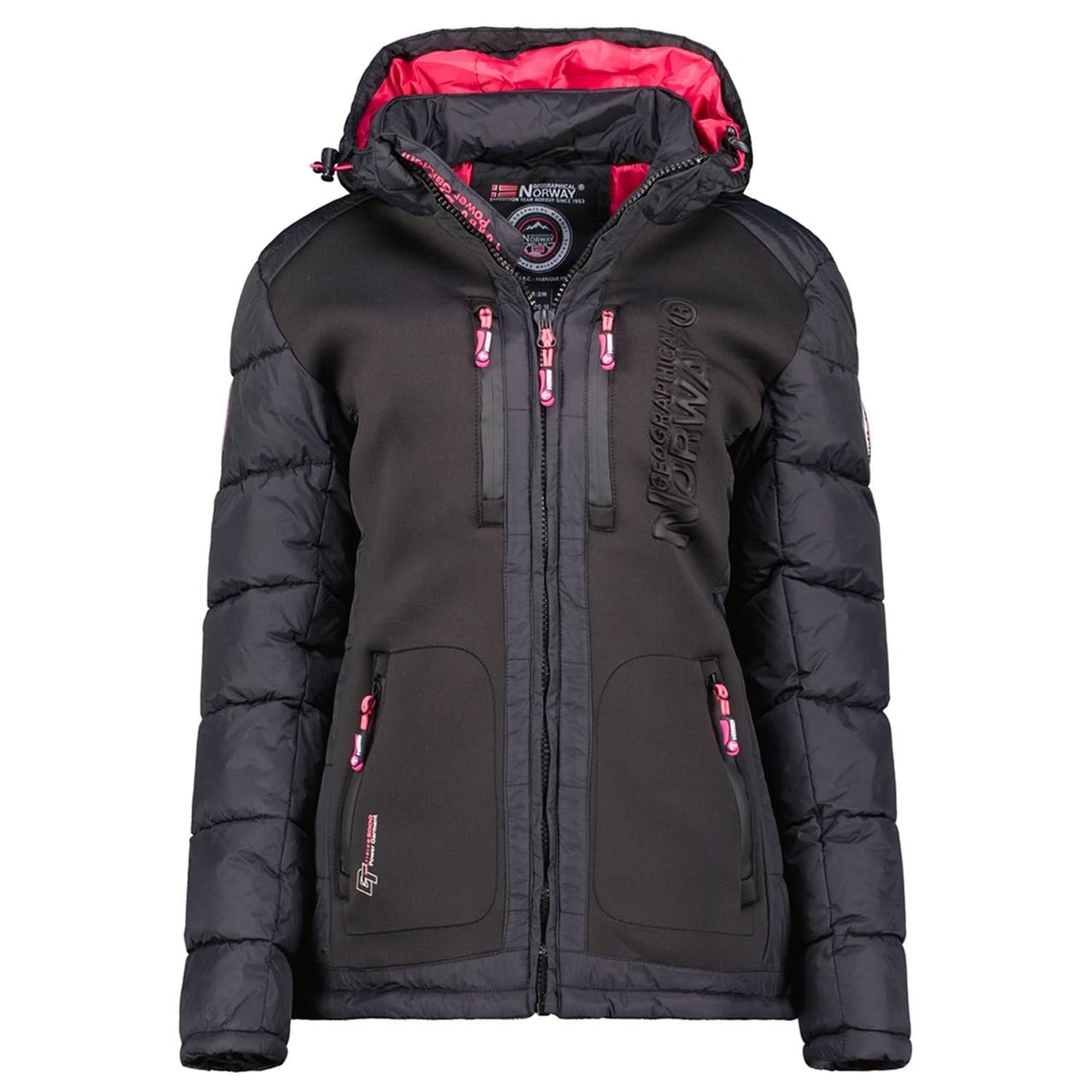 Geographical Norway Beachwood Femme - Doudoune bimatière contrastée et matelassée - Geographical Norway BEACHWOOD_LADY_MARINE_S_SDB-BEACHWOOD_LADY_MARINE_M_SDB-BEACHWOOD_LADY_MARINE_L_SDB-BEACHWOOD_LADY_MARINE_XL_SDB-BEACHWOOD_LADY_MARINE_XXL_SDB-BEACHWOOD_LADY_NOIR_S_SDB-BEACHWOOD_LADY_NOIR_M_SDB-BEACHWOOD_LADY_NOIR_L_SDB-BEACHWOOD_LADY_NOIR_XL_SDB-BEACHWOOD_LADY_NOIR_XXL_SDB
