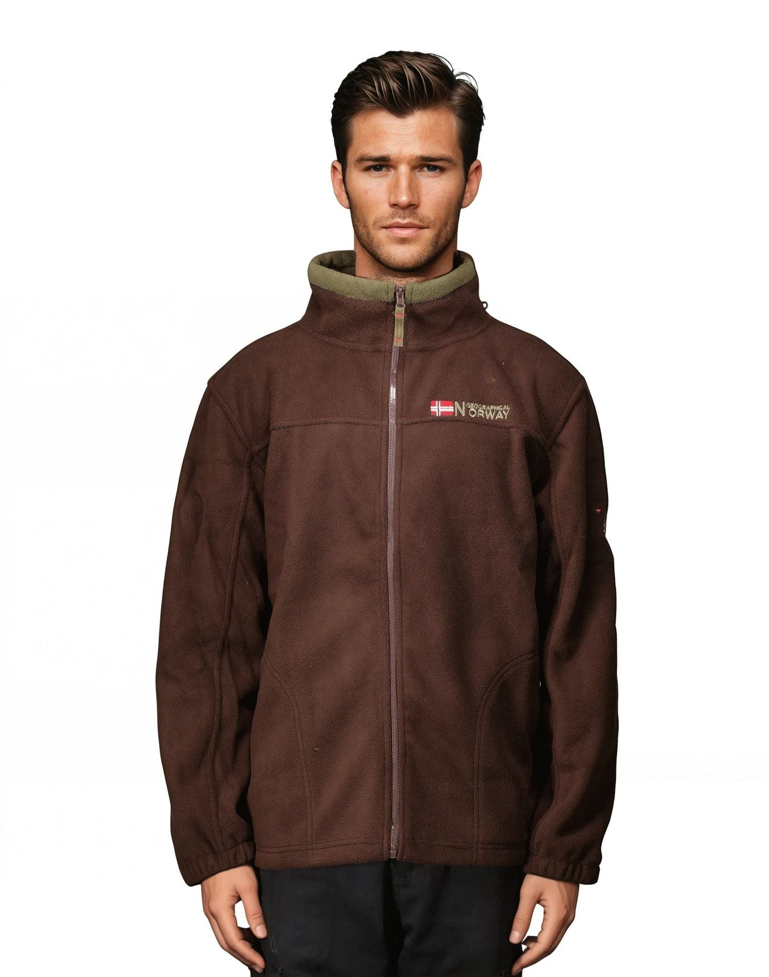 Geographical Norway Fleecejacke Title in Beige/ Grau günstig kaufen Geographical Norway Fleecejacke Title in Beige/ Grau günstig kaufen