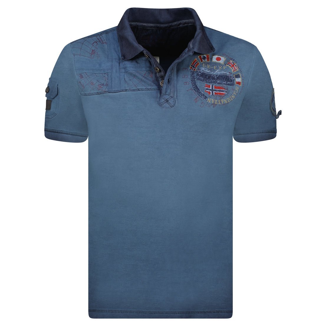 Geographical Norway KINFLAT Homme - Polo Manches Courtes 100% Coton - Geographical Norway KINFLAT_MEN_GRIS_CLAIR_S_SDB-KINFLAT_MEN_GRIS_CLAIR_M_SDB-KINFLAT_MEN_GRIS_CLAIR_L_SDB-KINFLAT_MEN_GRIS_CLAIR_XL_SDB-KINFLAT_MEN_GRIS_CLAIR_XXL_SDB-KINFLAT_MEN_GRIS_CLAIR_3XL_SDB-KINFLAT_MEN_MARINE_S_SDB-KINFLAT_MEN_MARINE_M_SDB-KINFLAT_MEN_MARINE_L_SDB-KINFLAT_MEN_MARINE_XL_SDB