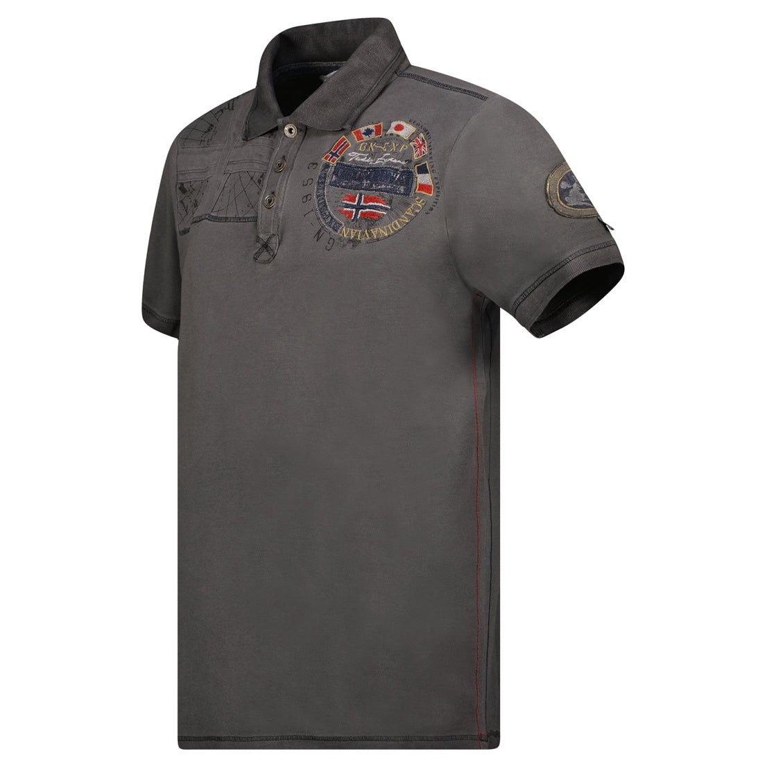 Geographical Norway KINFLAT Homme - Polo Manches Courtes 100% Coton - Geographical Norway KINFLAT_MEN_GRIS_CLAIR_S_SDB-KINFLAT_MEN_GRIS_CLAIR_M_SDB-KINFLAT_MEN_GRIS_CLAIR_L_SDB-KINFLAT_MEN_GRIS_CLAIR_XL_SDB-KINFLAT_MEN_GRIS_CLAIR_XXL_SDB-KINFLAT_MEN_GRIS_CLAIR_3XL_SDB-KINFLAT_MEN_MARINE_S_SDB-KINFLAT_MEN_MARINE_M_SDB-KINFLAT_MEN_MARINE_L_SDB-KINFLAT_MEN_MARINE_XL_SDB