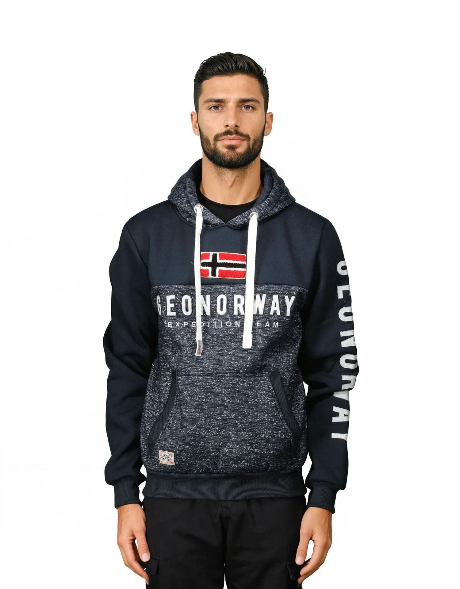 Enos Giacca In Jeans Con Maniche Felpa e Cappuccio Uomo Grigio Taglia M