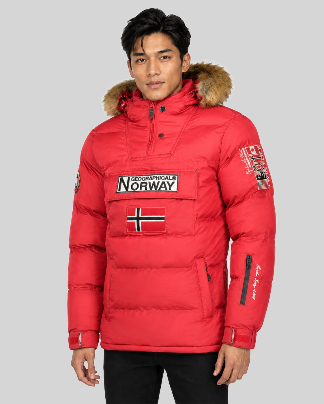 GEOGRAPHICAL NORWAY フード付きジャケット Geographical Norway BILBOQUET Man - Puffer jacket