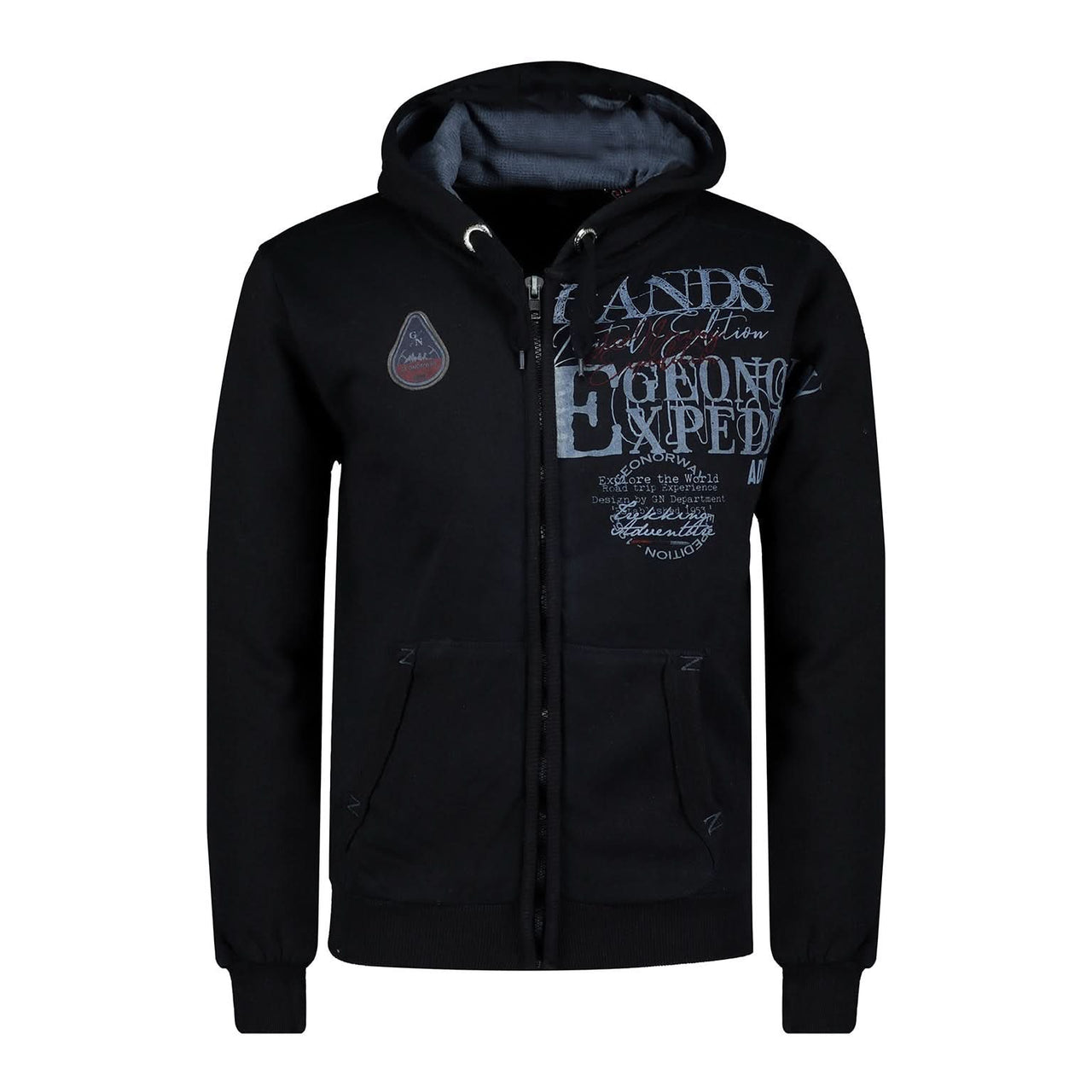 Geographical Norway Gadventure Homme - Sweat Zippé - Geographical Norway GADVENTURE_MEN_NOIR_M_SDB-GADVENTURE_MEN_BLANC_M_SDB-GADVENTURE_MEN_NOIR_L_SDB-GADVENTURE_MEN_BLANC_L_SDB-GADVENTURE_MEN_NOIR_XL_SDB-GADVENTURE_MEN_BLANC_XL_SDB-GADVENTURE_MEN_BLANC_XXL_SDB-GADVENTURE_MEN_NOIR_XXL_SDB-GADVENTURE_MEN_NOIR_3XL_SDB-GADVENTURE_MEN_BLEU_M_SDB