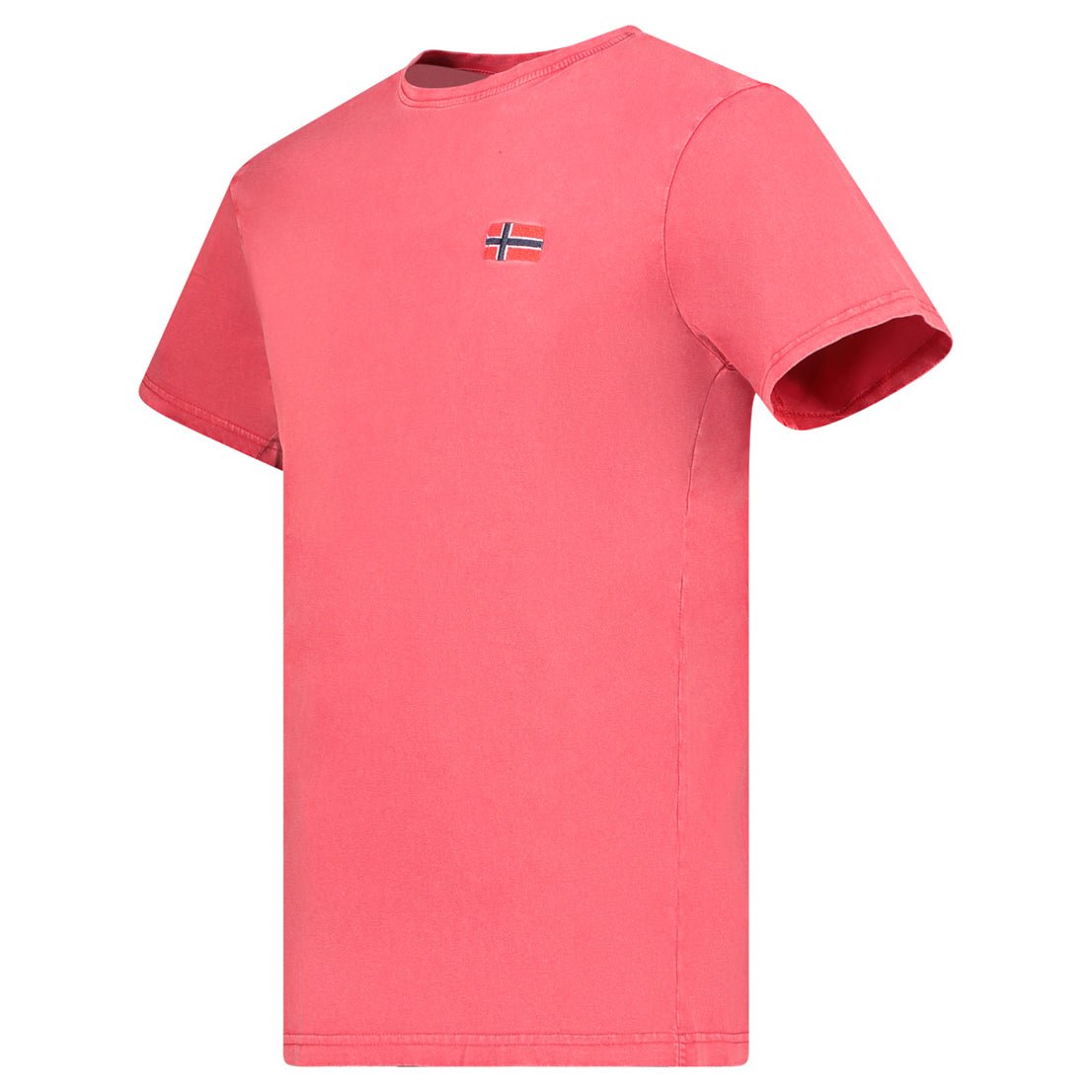 Geographical Norway Jactus - T-Shirt Homme Manches Courtes avec Drapeau - Geographical Norway JACTUS_MEN_BEIGE_S_SDB-JACTUS_MEN_BEIGE_M_SDB-JACTUS_MEN_BEIGE_L_SDB-JACTUS_MEN_BEIGE_XL_SDB-JACTUS_MEN_BEIGE_XXL_SDB-JACTUS_MEN_BEIGE_3XL_SDB-JACTUS_MEN_BLEU_S_SDB-JACTUS_MEN_BLEU_M_SDB-JACTUS_MEN_BLEU_L_SDB-JACTUS_MEN_BLEU_XL_SDB