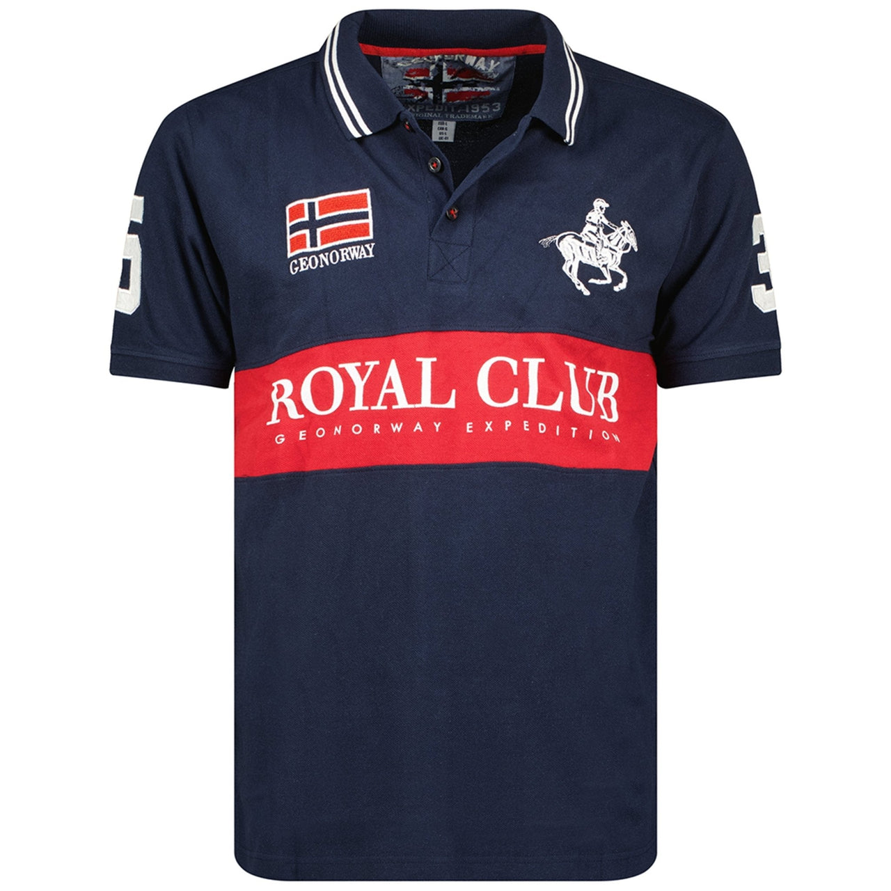 Geographical Norway Kahorse Homme - Kurzärmeliges Polo-Shirt - Geographical Norway KAHORSE_MEN_NOIR_S_SDB-KAHORSE_MEN_ROUGE_S_SDB-KAHORSE_MEN_BLANC_S_SDB-.KAHORSE_MEN_SCHWARZ_M_SDB-KAHORSE_MEN_ROT_M_SDB-KAHORSE_MEN_WEISS_M_SDB-KAHORSE_MEN_SCHWARZ_L_SDB-KAHORSE_MEN_ROUGE_L_SDB-KAHORSE_MEN_BLANC_L_SDB-KAHORSE_MEN_SCHWARZ_XL_SDB