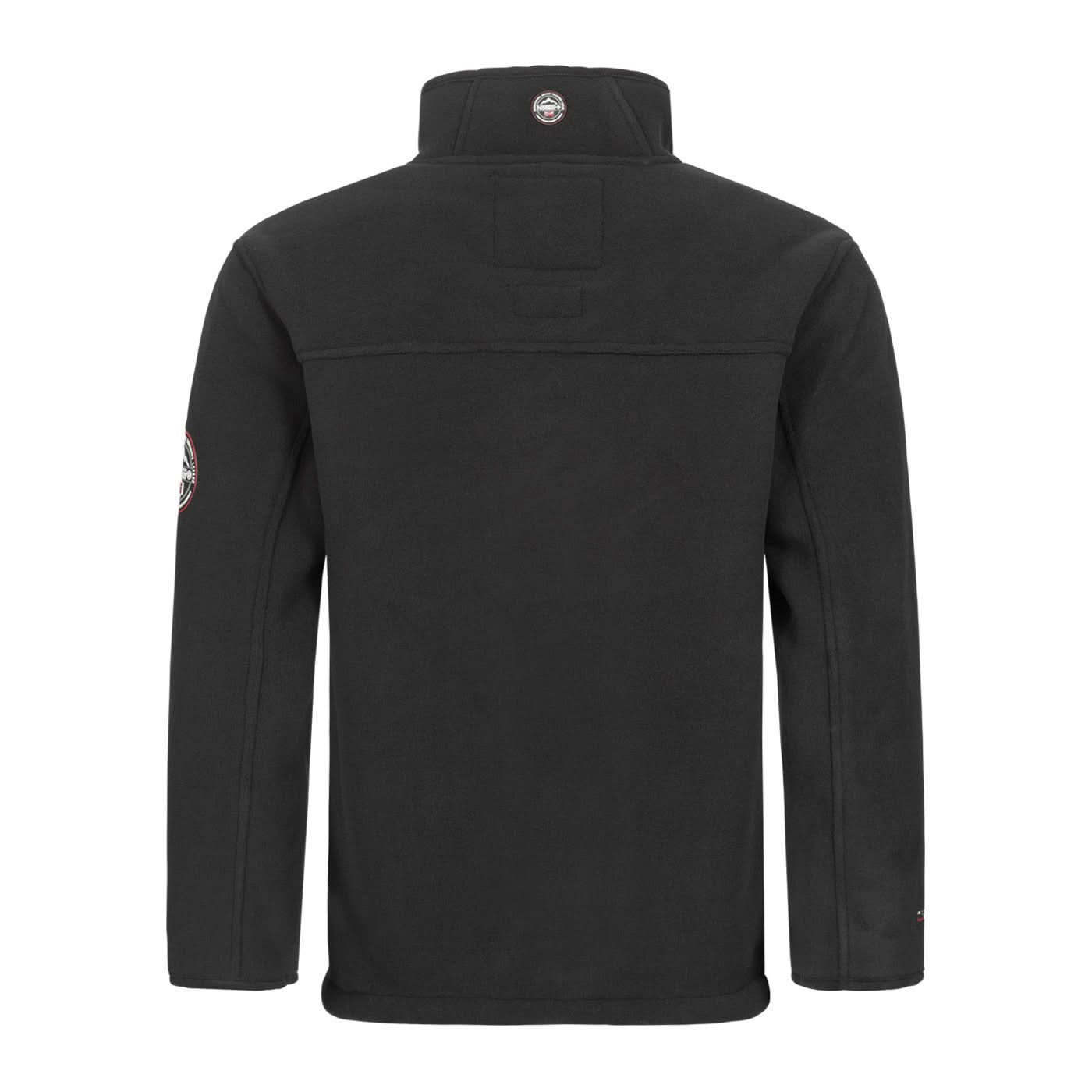 Geographical Norway Geographical Norway Ubolt Hombre - Chaqueta polar laminada en sherpa negra - Geographical Norway - S Negro