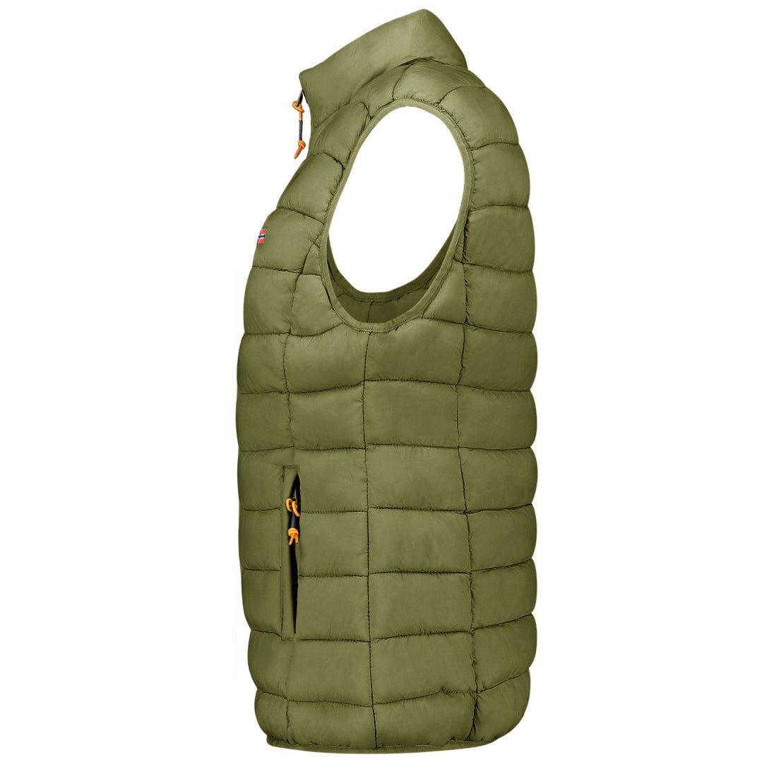 Geographical Norway VATIKOLOR Femme - Gilet Sans Manche avec Zip - Geographical Norway - S Olive