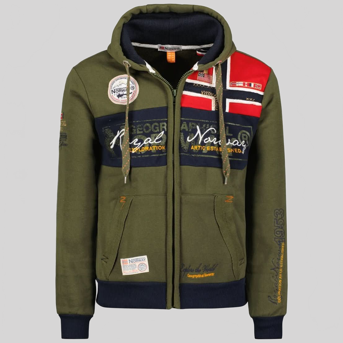 Geographical Norway Flyer Homme - Sweatshirt zippé - Geographical Norway FLYER_MEN_GRIS_CLAIR_S_SDB-FLYER_MEN_BLANC_M_SDB-FLYER_MEN_GRIS_CLAIR_M_SDB-FLYER_MEN_BLANC_L_SDB-FLYER_MEN_GRIS_CLAIR_L_SDB-FLYER_MEN_BLANC_XL_SDB-FLYER_MEN_GRIS_CLAIR_XL_SDB-FLYER_MEN_BLANC_XXL_SDB-FLYER_MEN_BLANC_3XL_SDB-FLYER_MEN_GRIS_CLAIR_XXL_SDB