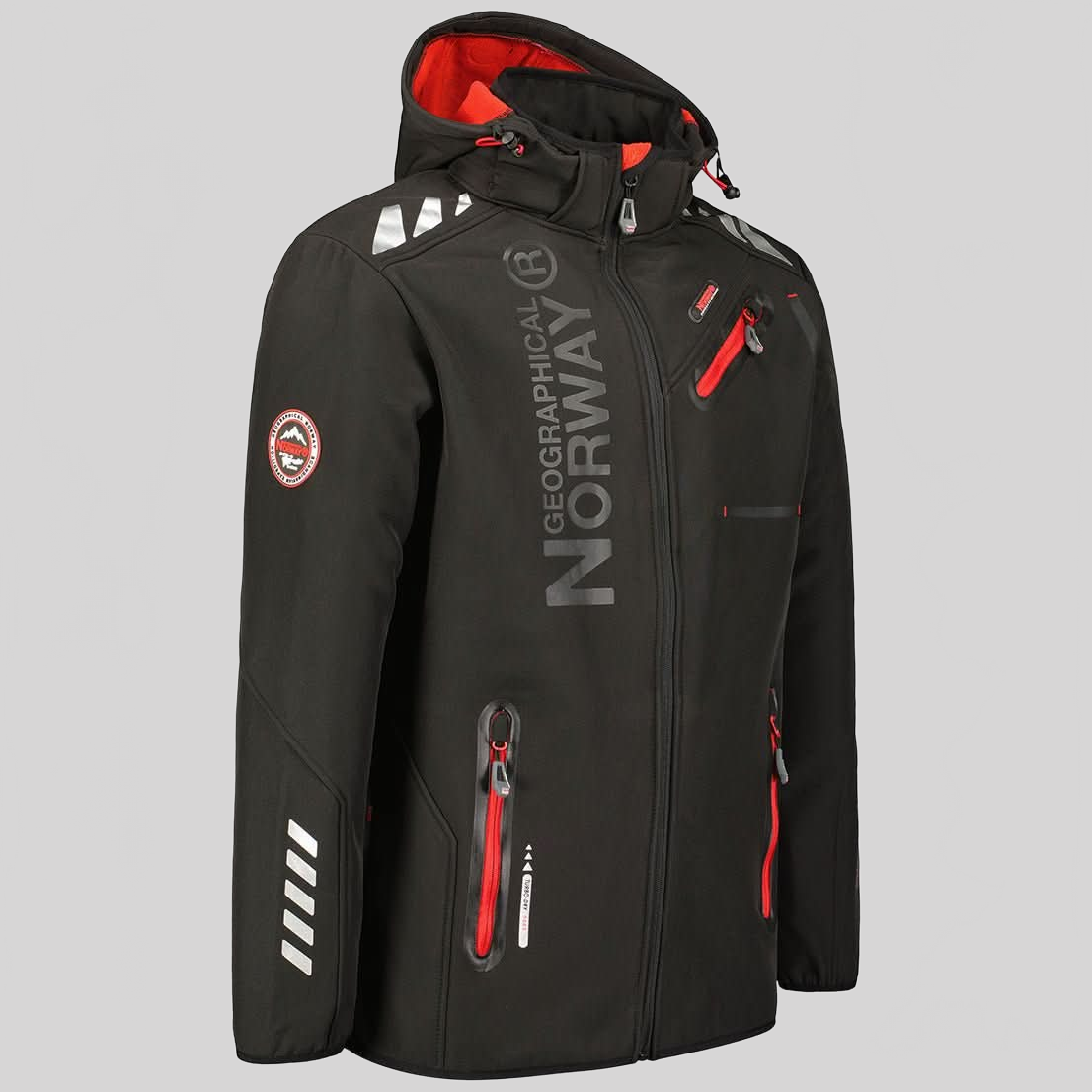 Geographical Norway Royaute Homme - Softshell Dunkelgrau Schwarz - Geographical Norway - S Dunkelgrau Schwarz
