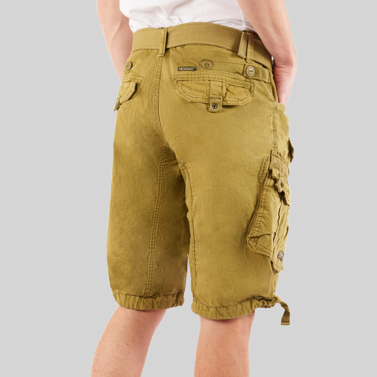 Geographical Norway Geographical Norway Panoramique Homme Mastic - Bermudas lavadas Mastic - Geographical Norway - S Mastic