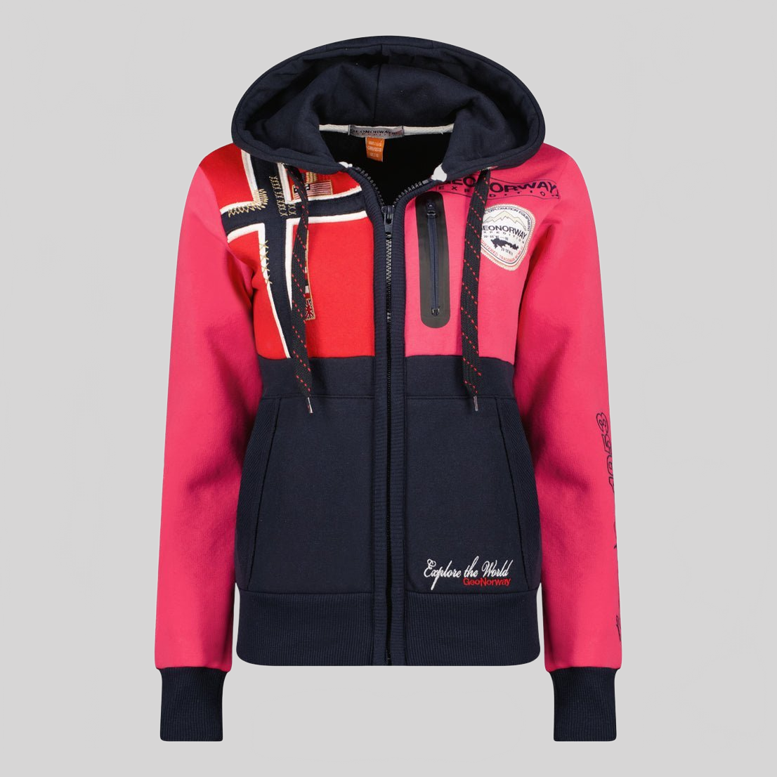 Geographical Norway Gexplore Mujer- Sudadera con cremallera y corbata - Geographical Norway GEXPLORE_LADY_GRIS_CLAIR_SDB-GEXPLORE_LADY_MARINE_S_SDB-GEXPLORE_LADY_NOIR_SDB- Geographical Norway Norway GEXPLORE_LADY_MARINE_S_S_SDB-GEXPLORE_LADY_NOIR_SDB- Geographical Norway GEXPLORE_LADY_MARINE_S_SDB-GEXPLORE_LADY_NOIR_SDBGEXPLORE_LADY_ROSE_FLASH_S_SDB-GEXPLORE_LADY_RED_S_SDB-GEXPLORE_LADY_GREY_LIGHT_M_SDB-GEXPLORE_LADY_MARINE_M_SDB-GEXPLORE_LADY_BLACK_M_SDB-GEXPLORE_LADY_ROSE_FLASH_M_SDB-GEXPLORE_LADY_RED_M_SDB