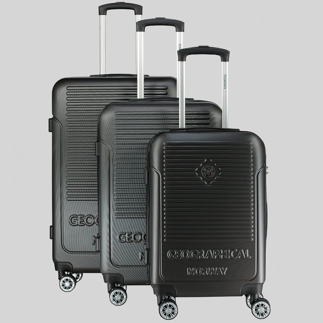 Geographical Norway SANDIEGO - Set von 3 Hartschalenkoffern (20/24/28