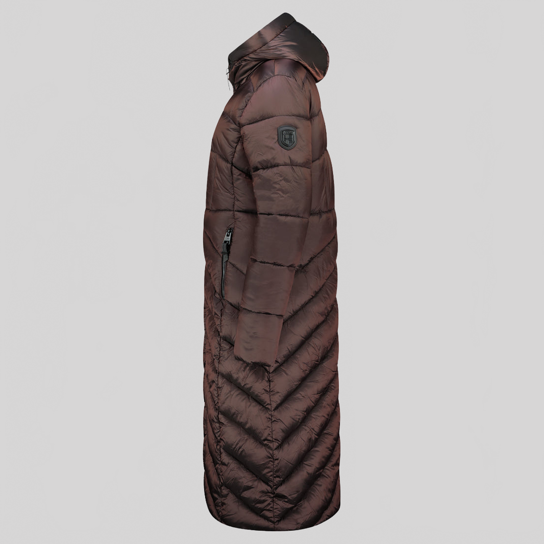  Geographical Norway BLANCHE LONG Mujer - Chaqueta Marrón Oscuro