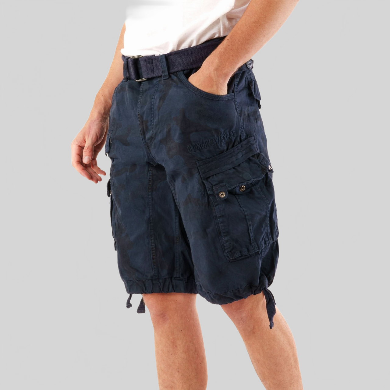 Geographical Norway Geographical Norway Panoramique Homme - Bermuda Camo Blanco - Geographical Norway - S Camo Blanco