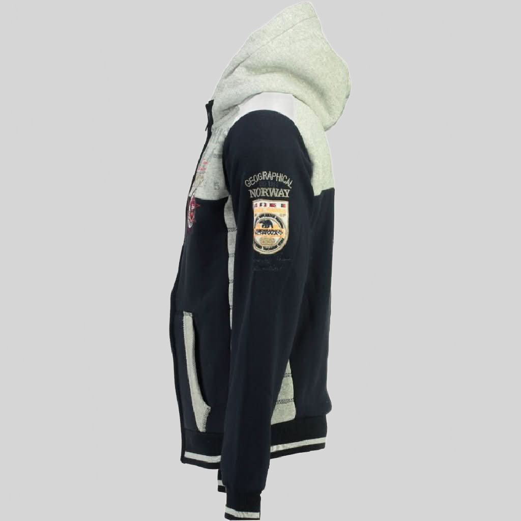Geographical Norway Geday Uomo - Felpa con zip - Geographical Norway GEDAY_MEN_MARINE_S_EO_SDB-GEDAY_MEN_GRIS_FONCE_S_EO_SDB-GEDAY_MEN_GRIS_CLAIR_S_EO_SDB-GEDAY_MEN_NOIR_S_EODB-GEDAY_MEN_MARINE_M_EO_SDB-GEDAY_MEN_GRIS_CLAIR_M_EO_SDB-GEDAY_MEN_NOIR_M_EO_SDB-GEDAY_MEN_GRIS_FONCE_M_EO_SDB-GEDAY_MEN_MARINE_L_EO_SDB-GEDAY_MEN_NOIR_L_EO_SDB