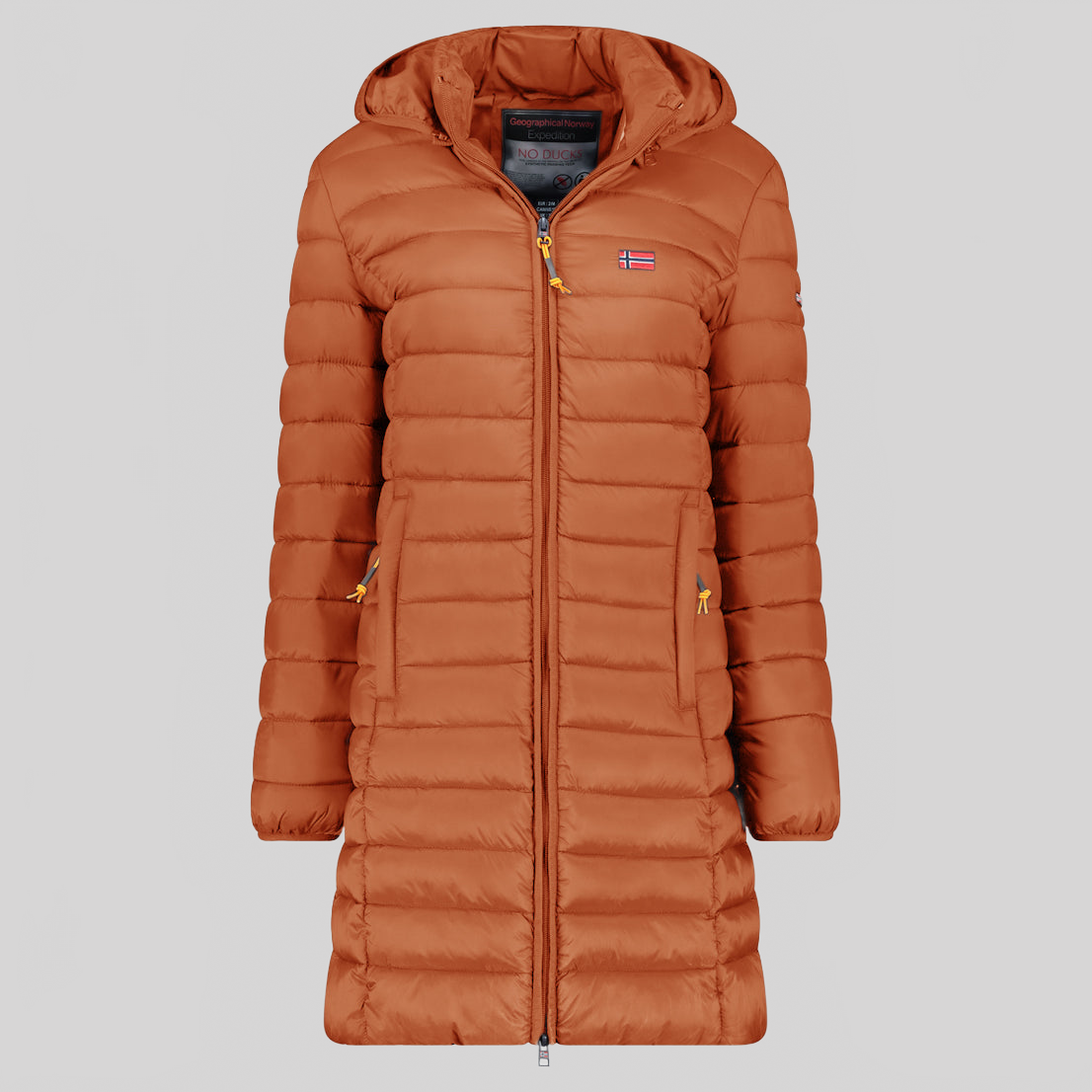  Geographical Norway ATIKOLOR LONG HOOD Mujer - Chaqueta Gris oscuro