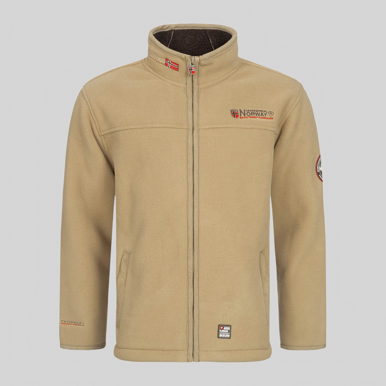 Geographical Norway Geographical Norway Ubolt Hombre - Chaqueta polar laminada en sherpa negra - Geographical Norway - S Negro