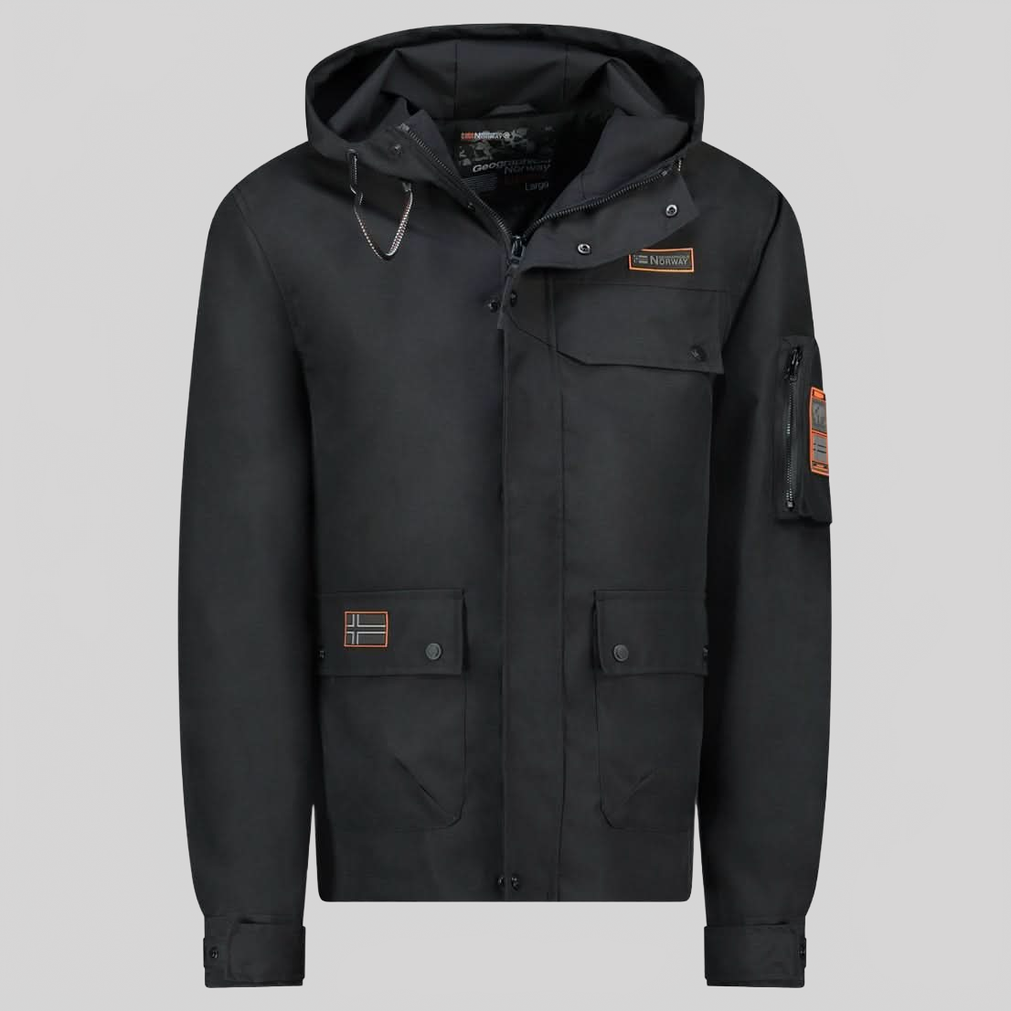 Geographical Norway BAKIROU Homme - Spring Jacket avec Capuche - Geographical Norway BAKIROU_MEN_KAKI_S_SDB-BAKIROU_MEN_KAKI_M_SDB-BAKIROU_MEN_KAKI_L_SDB-BAKIROU_MEN_KAKI_XL_SDB-BAKIROU_MEN_KAKI_XXL_SDB-BAKIROU_MEN_KAKI_3XL_SDB-BAKIROU_MEN_NOIR_S_SDB-BAKIROU_MEN_NOIR_M_SDB-BAKIROU_MEN_NOIR_L_SDB-BAKIROU_MEN_NOIR_XL_SDB