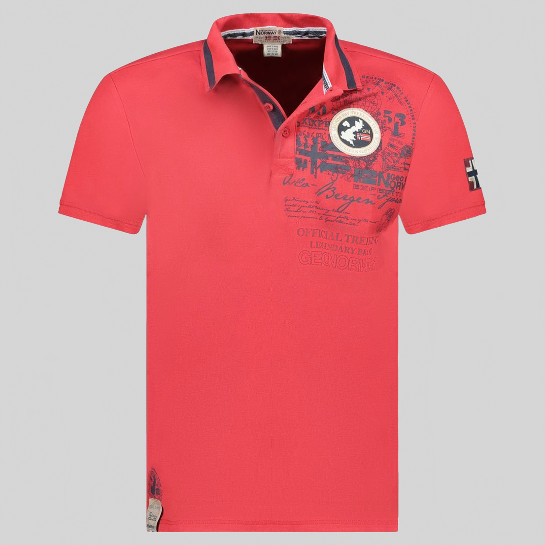 Geographical Norway KARUEN Hombre - Polo Manga Corta 100% Algodón - Geographical Norway KARUEN_MEN_MARINE_S_SDB-KARUEN_MEN_MARINE_SDB-KARUEN_MEN_MARINE_L_SDB-KARUEN_MEN_MARINE_XL_SDB-KARUEN_MEN_MARINE_XXL_SDB-KARUEN_MEN_MARINE_3XL_SDB-KARUEN_MEN_GRIS_FONCE_SDB-KARUEN_MEN_GRIS_FONCE_M_SDB-KARUEN_MEN_GRIS_FONCE_L_SDB-KARUEN_MEN_GRIS_FONCE_XL_SDB