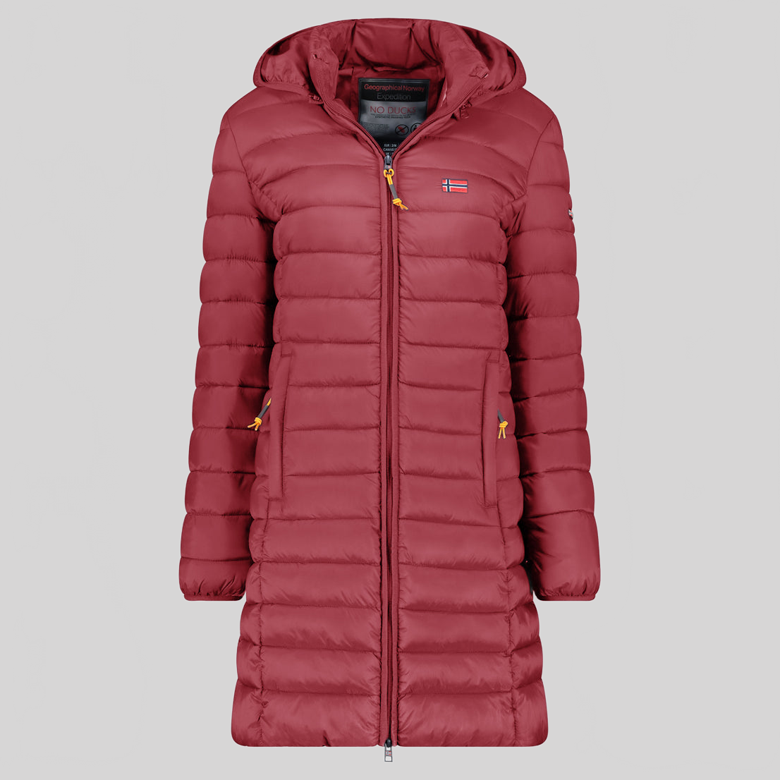  Geographical Norway ATIKOLOR LONG HOOD Mujer - Chaqueta Burdeos