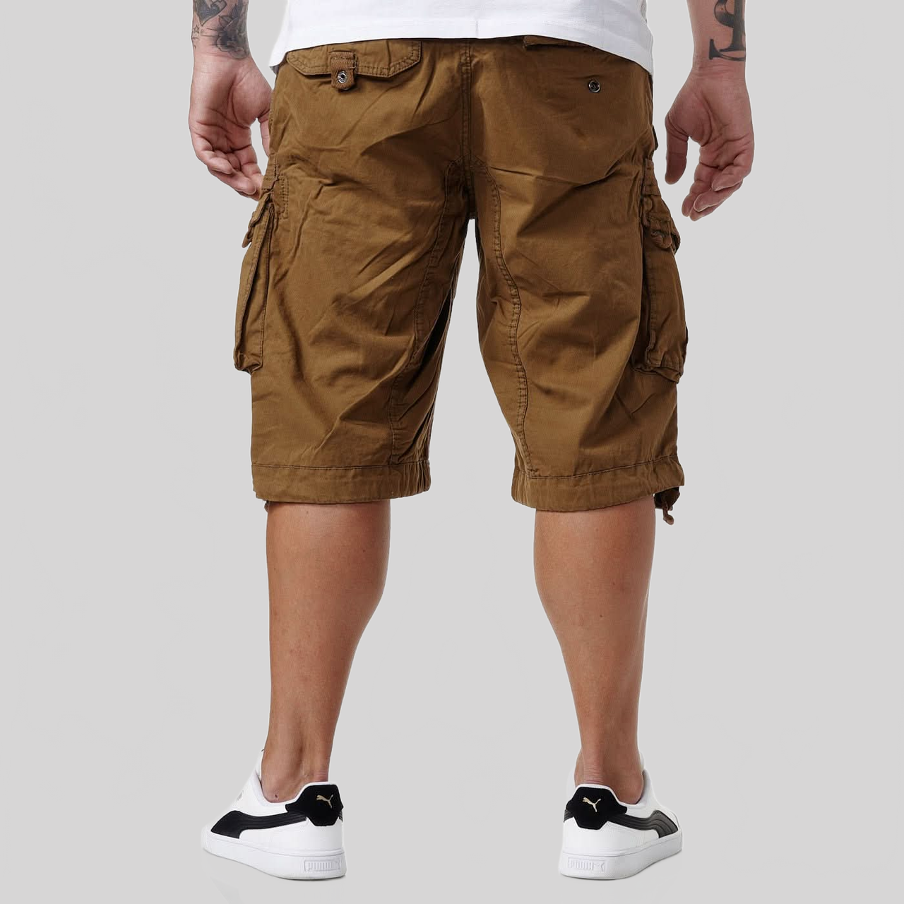 Geographical Norway Panoramique Homme - Bermuda Kaki - Geographical Norway - S Kaki