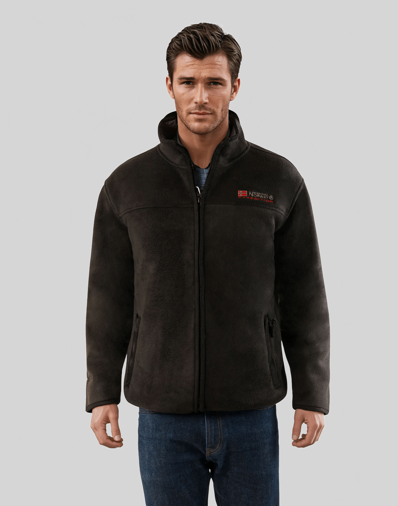 Geographical Norway Usine Homme - Veste polaire contrecollée en sherpa - Geographical Norway USINE_MEN_MARINE_S_SDB-USINE_MEN_MARINE_M_SDB-USINE_MEN_MARINE_L_SDB-USINE_MEN_MARINE_XL_SDB-USINE_MEN_MARINE_XXL_SDB-USINE_MEN_MARINE_3XL_SDB-USINE_MEN_MARINE_4XL_SDB-USINE_MEN_MARINE_5XL_SDB-USINE_MEN_MARINE_6XL_SDB-USINE_MEN_MARINE_7XL_SDB