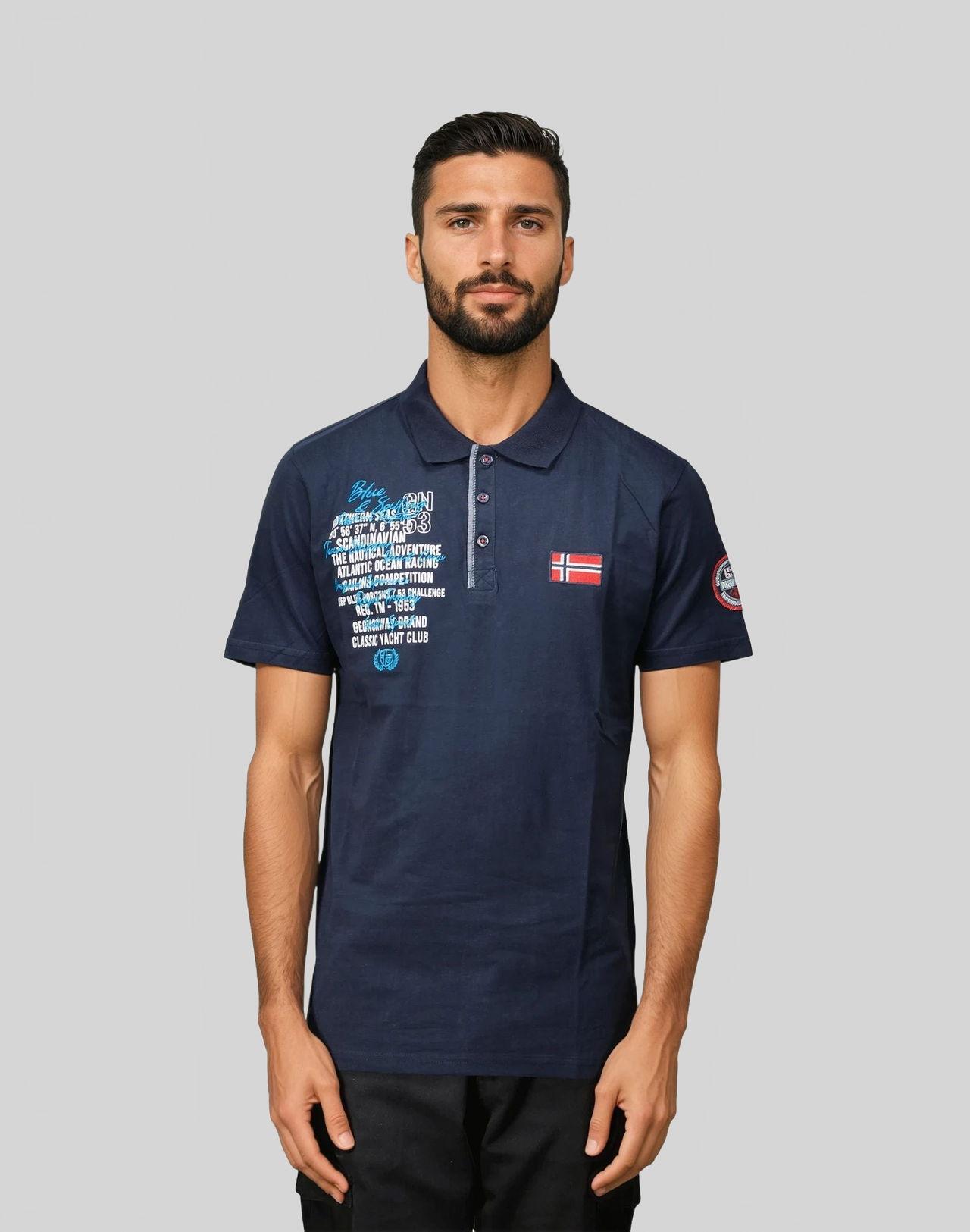 Geographical Geographical Norway KANCRE Men - Polo de manga corta, Bandera y escudo - Geographical Norway KANCRE_MEN_GRIS_CLAIR_S_SDB-KANCRE_MEN_GRIS_CLAIR_M_SDB-KANCRE_MEN_GRIS_CLAIR_L_SDB-KANCRE_MEN_GRIS_CLAIR_XL_SDB-KANCRE_MEN_GRIS_CLAIR_XXL_SDB-KANCRE_MEN_MARINE_M_SDB-KANCRE_MEN_MARINE_L_SDB-KANCRE_MEN_MARINE_XL_SDB-KANCRE_MEN_MARINE_XXL_SDB-KANCRE_MEN_MARINE_3XL_SDB