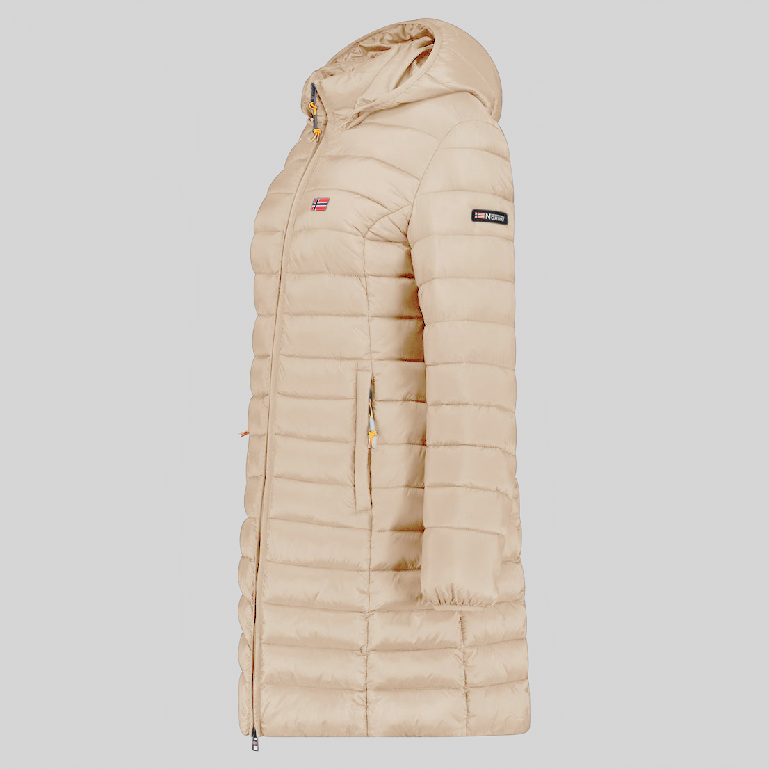  Geographical Norway ATIKOLOR LONG HOOD Mujer - Chaqueta Burdeos