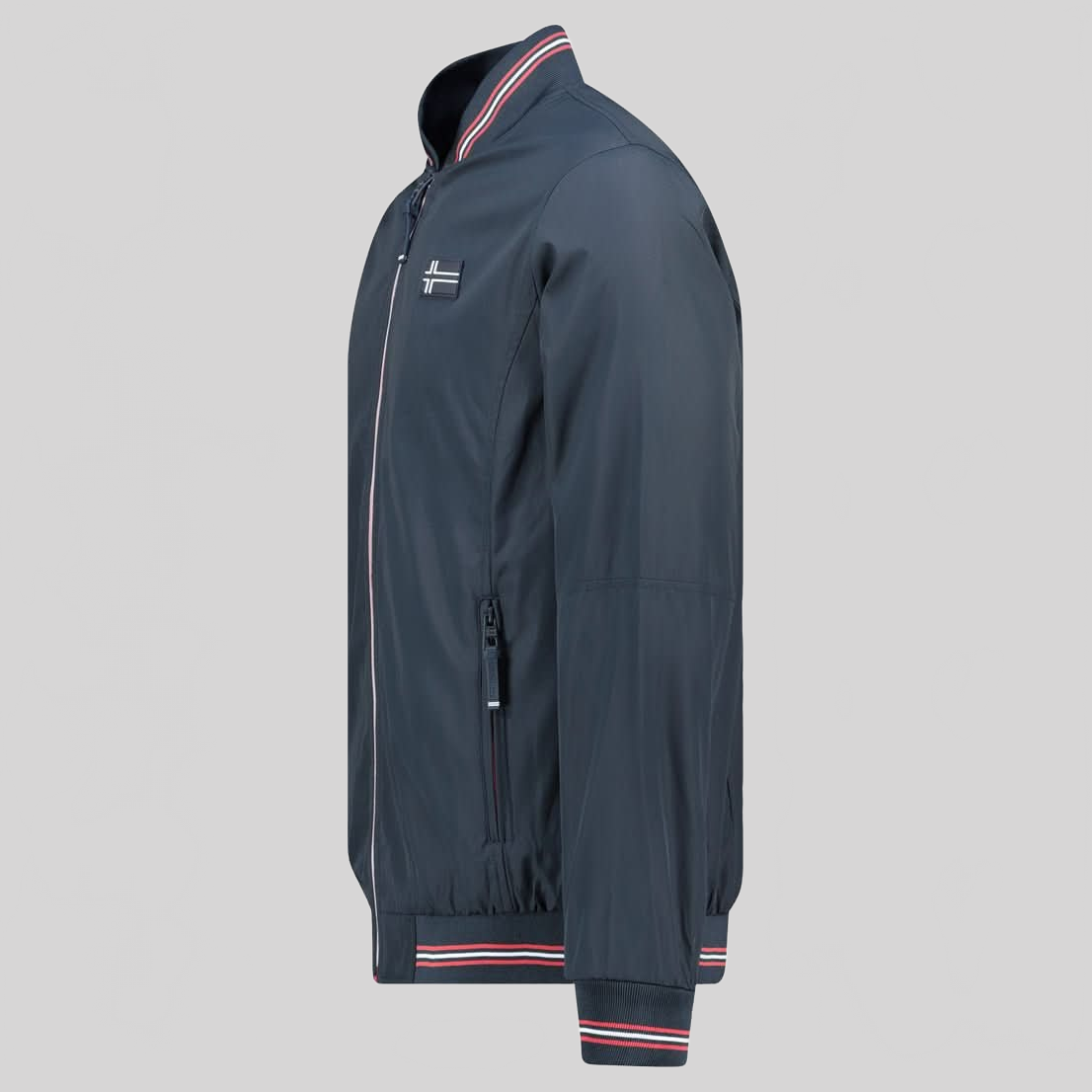 Geographical Norway DALENTE Homme - Spring Jacket with Chest Flag and Side Pockets - Geographical Norway DALENTE_MEN_KAKI_S_SDB-DALENTE_MEN_KAKI_M_SDB-DALENTE_MEN_KAKI_L_SDB-DALENTE_MEN_KAKI_XL_SDB-DALENTE_MEN_KAKI_XXL_SDB-DALENTE_MEN_KAKI_3XL_SDB-DALENTE_MEN_MARINE_S_SDB-DALENTE_MEN_MARINE_M_SDB-DALENTE_MEN_MARINE_L_SDB-DALENTE_MEN_MARINE_XL_SDB
