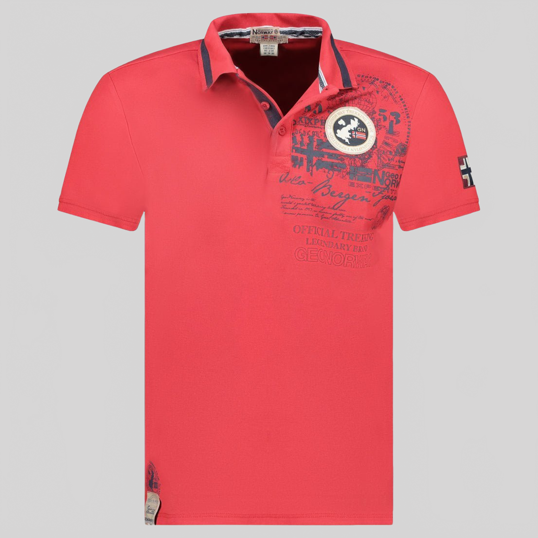Geographical Norway KARUEN Hombre - Polo Manga Corta 100% Algodón - Geographical Norway KARUEN_MEN_MARINE_S_SDB-KARUEN_MEN_MARINE_SDB-KARUEN_MEN_MARINE_L_SDB-KARUEN_MEN_MARINE_XL_SDB-KARUEN_MEN_MARINE_XXL_SDB-KARUEN_MEN_MARINE_3XL_SDB-KARUEN_MEN_GRIS_FONCE_SDB-KARUEN_MEN_GRIS_FONCE_M_SDB-KARUEN_MEN_GRIS_FONCE_L_SDB-KARUEN_MEN_GRIS_FONCE_XL_SDB