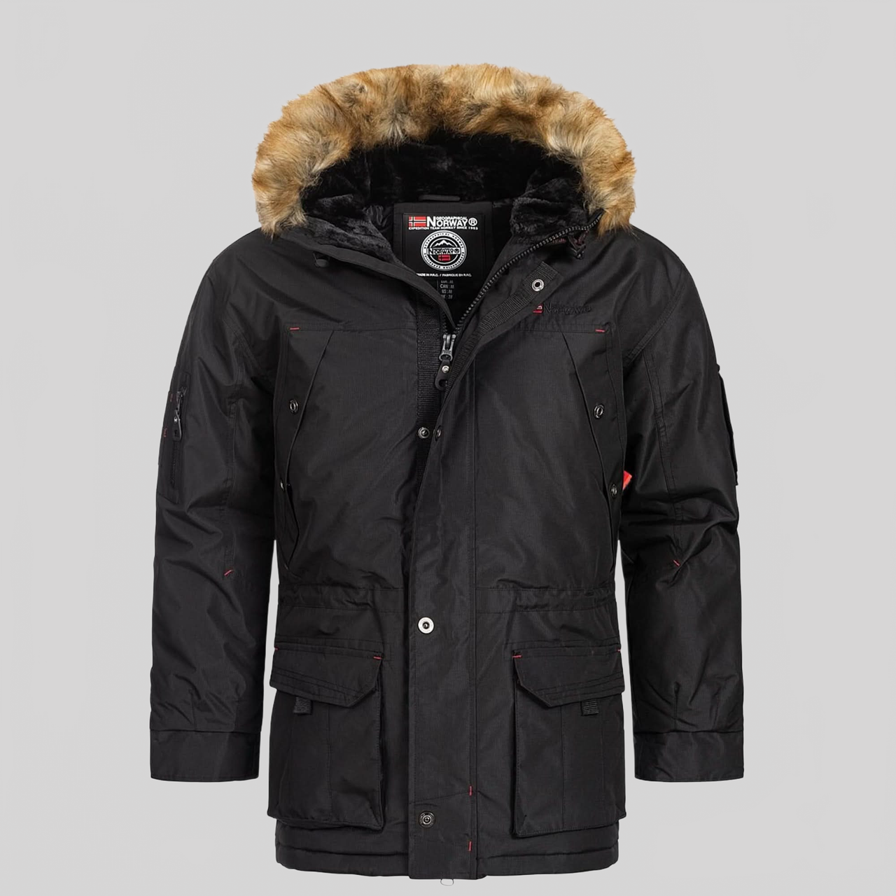 Geographical Norway Abiosaure Men - Warm hooded parka - Geographical Norway ABIOSAURE_MEN_GRIS_FONCE_SDB-ABIOSAURE_MEN_GRIS_FONCE_M_SDB-ABIOSAURE_MEN_GRIS_FONCE_L_SDB-ABIOSAUR_MEN_GRIS_FONCE_XL_SDB-ABIOSAUR_MEN_GRIS_FONCE_XXL_SDB-ABIOSAUR_MEN_GRIS_FONCE_3XL_SDB-ABIOSAUR_MEN_KAKI_S_SDB-ABIOSAUR_MEN_KAKI_M_SDB-ABIOSAUR_MEN_KAKI_L_SDB-ABIOSAUR_MEN_KAKI_XL_SDB