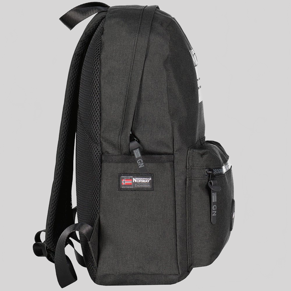 Geographical Norway Santos - Zaino con tasca frontale con zip, stampe e bandiera - Geographical Norway SANTOS_SAC_MARINE_SDB-1-SANTOS_SAC_MARINE_SDB-5-SANTOS_SAC_KAKI_SDB-SANTOS_SAC_NOIR_SDB