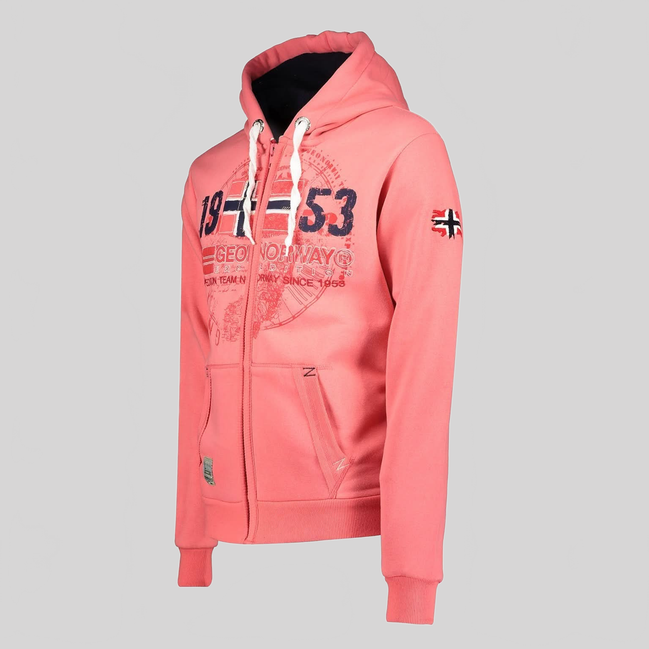 Geographical Norway Gapigal Homme - Sweat zippé à capuche - Geographical Norway GAPIGAL_MEN_BEIGE_M_EO_SDB-GAPIGAL_MEN_BEIGE_L_EO_SDB-GAPIGAL_MEN_BEIGE_XL_EO_SDB-GAPIGAL_MEN_BLEU_S_EO_SDB-GAPIGAL_MEN_BLEU_M_EO_SDB-GAPIGAL_MEN_BLEU_L_EO_SDB-GAPIGAL_MEN_BLEU_XL_EO_SDB-GAPIGAL_MEN_BLEU_XXL_EO_SDB-GAPIGAL_MEN_CORAIL_M_EO_SDB-GAPIGAL_MEN_CORAIL_L_EO_SDB