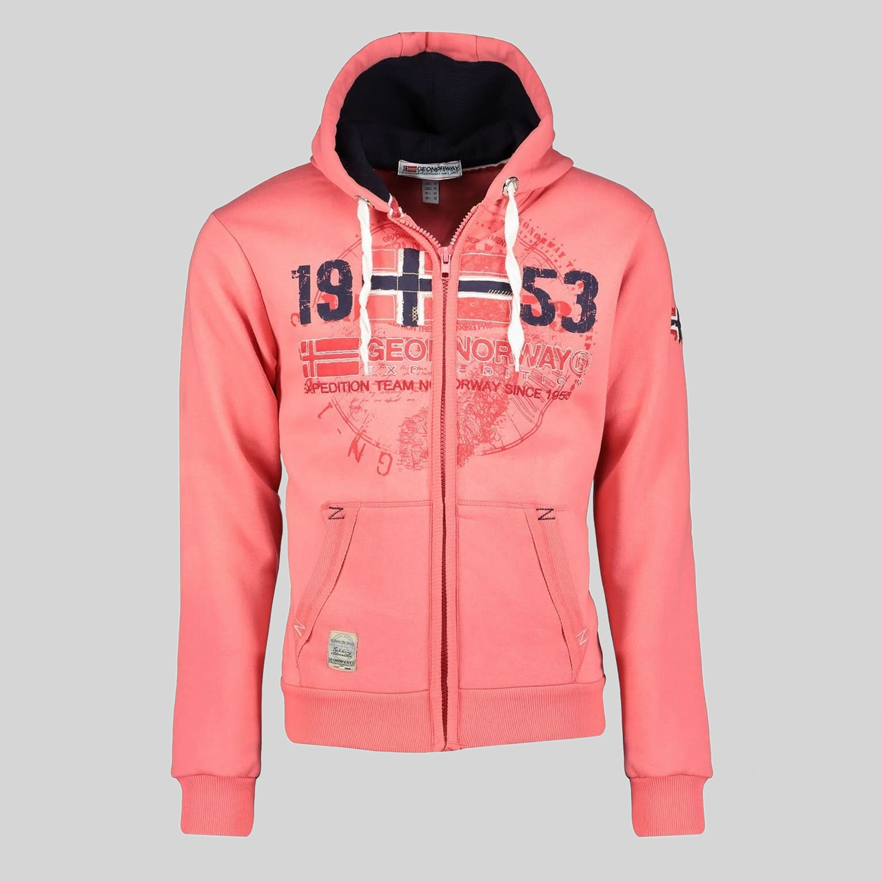 Geographical Norway Gapigal Homme - Sweat zippé à capuche - Geographical Norway GAPIGAL_MEN_BEIGE_M_EO_SDB-GAPIGAL_MEN_BEIGE_L_EO_SDB-GAPIGAL_MEN_BEIGE_XL_EO_SDB-GAPIGAL_MEN_BLEU_S_EO_SDB-GAPIGAL_MEN_BLEU_M_EO_SDB-GAPIGAL_MEN_BLEU_L_EO_SDB-GAPIGAL_MEN_BLEU_XL_EO_SDB-GAPIGAL_MEN_BLEU_XXL_EO_SDB-GAPIGAL_MEN_CORAIL_M_EO_SDB-GAPIGAL_MEN_CORAIL_L_EO_SDB