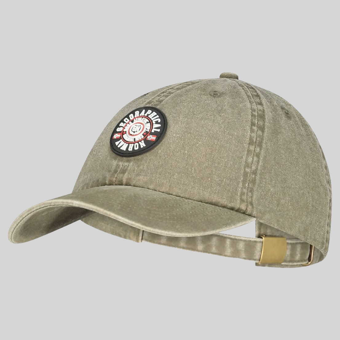 Geographical Norway Warren - Adjustable cotton cap with badge - Geographical Norway WARREN_CAP_GRIS_FONCE-WARREN_CAP_KAKI-WARREN_CAP_MARINE