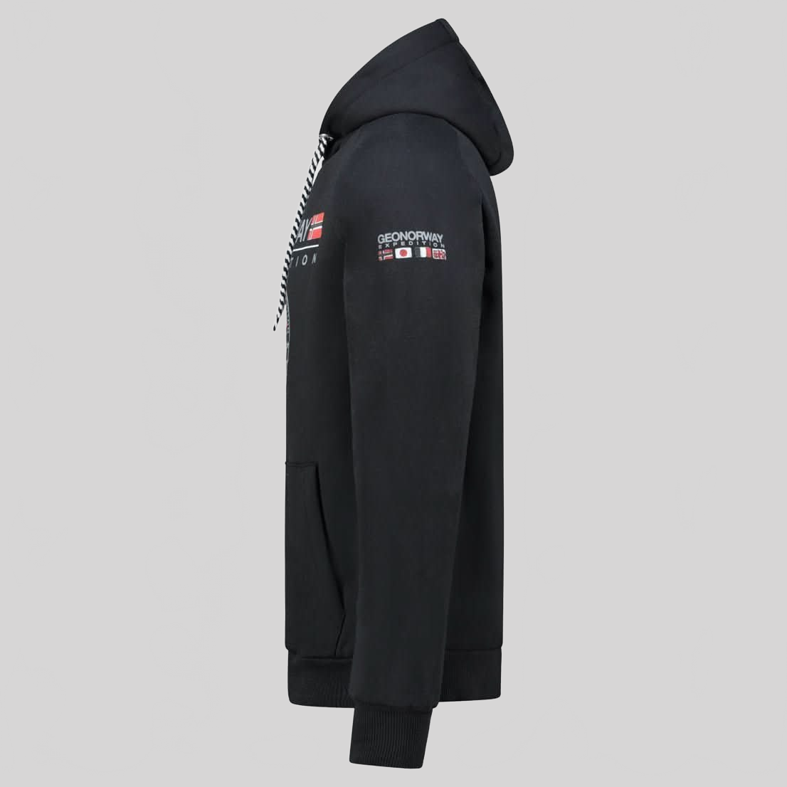Geographical Geographical Norway GVICK Hombre - Sudadera con capucha con estampados y bandera - Geographical Norway GVICK_MEN_NOIR_SDB-GVICK_MEN_NOIR_M_SDB-GVICK_MEN_NOIR_L_SDB-GVICK_MEN_NOIR_XL_SDB-GVICK_MEN_NOIR_XXL_SDB-GVICK_MEN_NOIR_3XL_SDB-GVICK_MEN_GRIS_FONCE_S_S_SDB-GVICK_MEN_GRIS_FONCE_M_SDB-GVICK_MEN_GRIS_FONCE_L_SDB-GVICK_MEN_GRIS_FONCE_XL_SDB